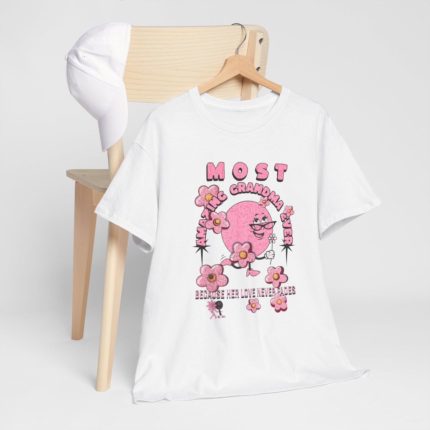 "MOST AMAZING GRANDMA"Unisex Heavy Cotton Tee