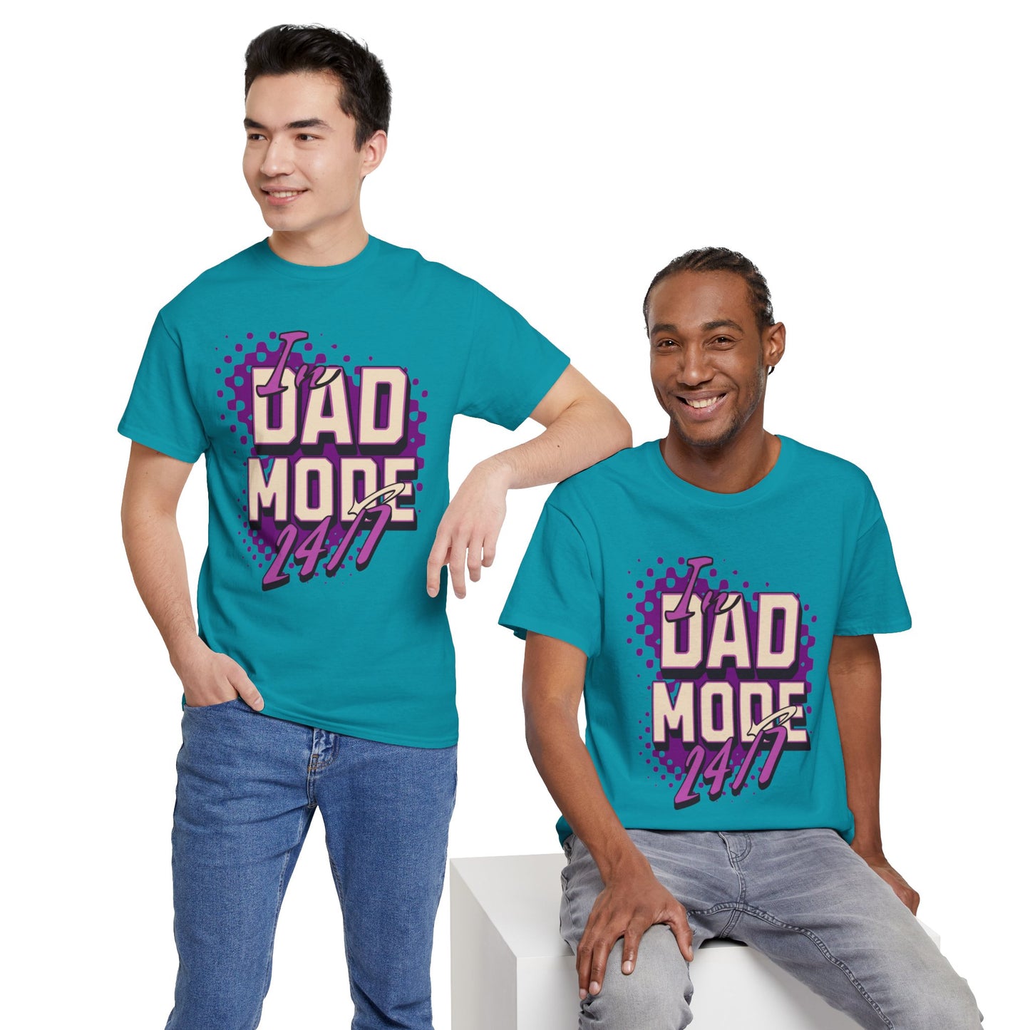 "DAD MODE" Unisex Heavy Cotton Tee