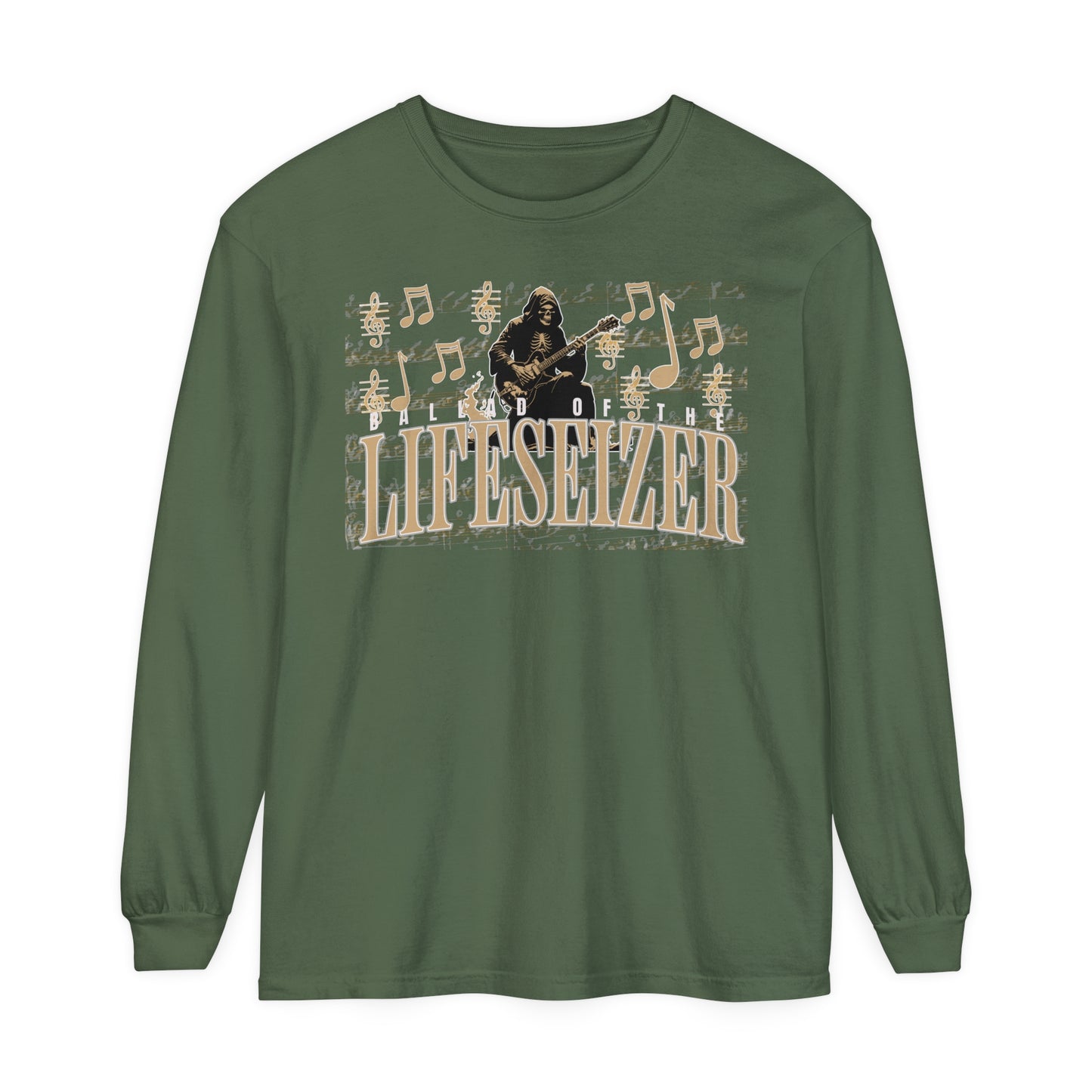 BALLAD OF THE LIFESEIZER Unisex Garment-dyed Long Sleeve T-Shirt