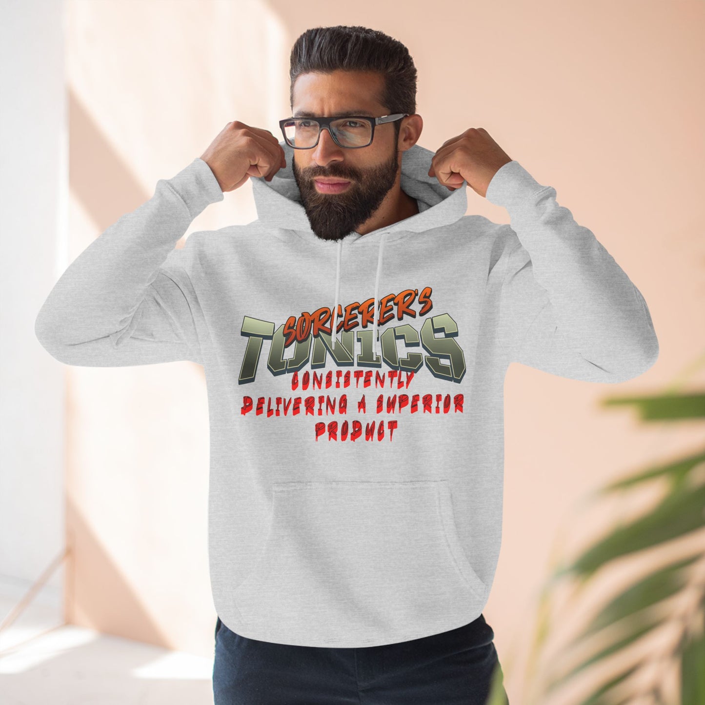 SORCERERS TONIC Three-Panel Fleece Hoodie