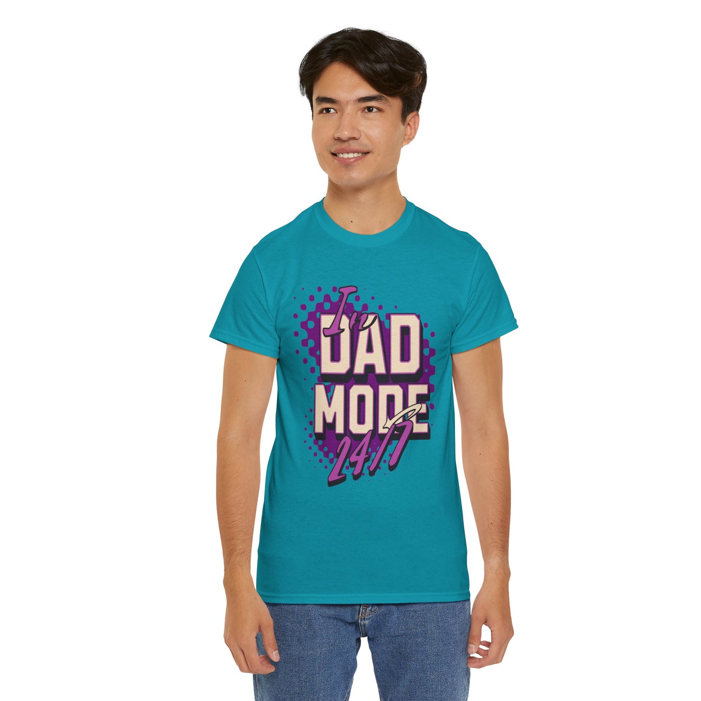 "DAD MODE" Unisex Heavy Cotton Tee