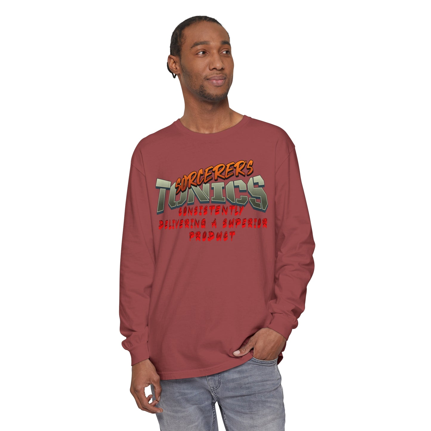 SORCERERS TONIC Unisex Garment-dyed Long Sleeve T-Shirt