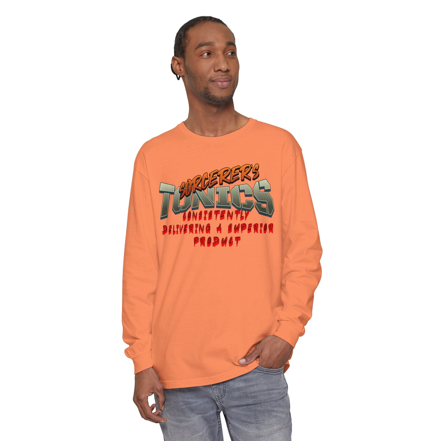 SORCERERS TONIC Unisex Garment-dyed Long Sleeve T-Shirt