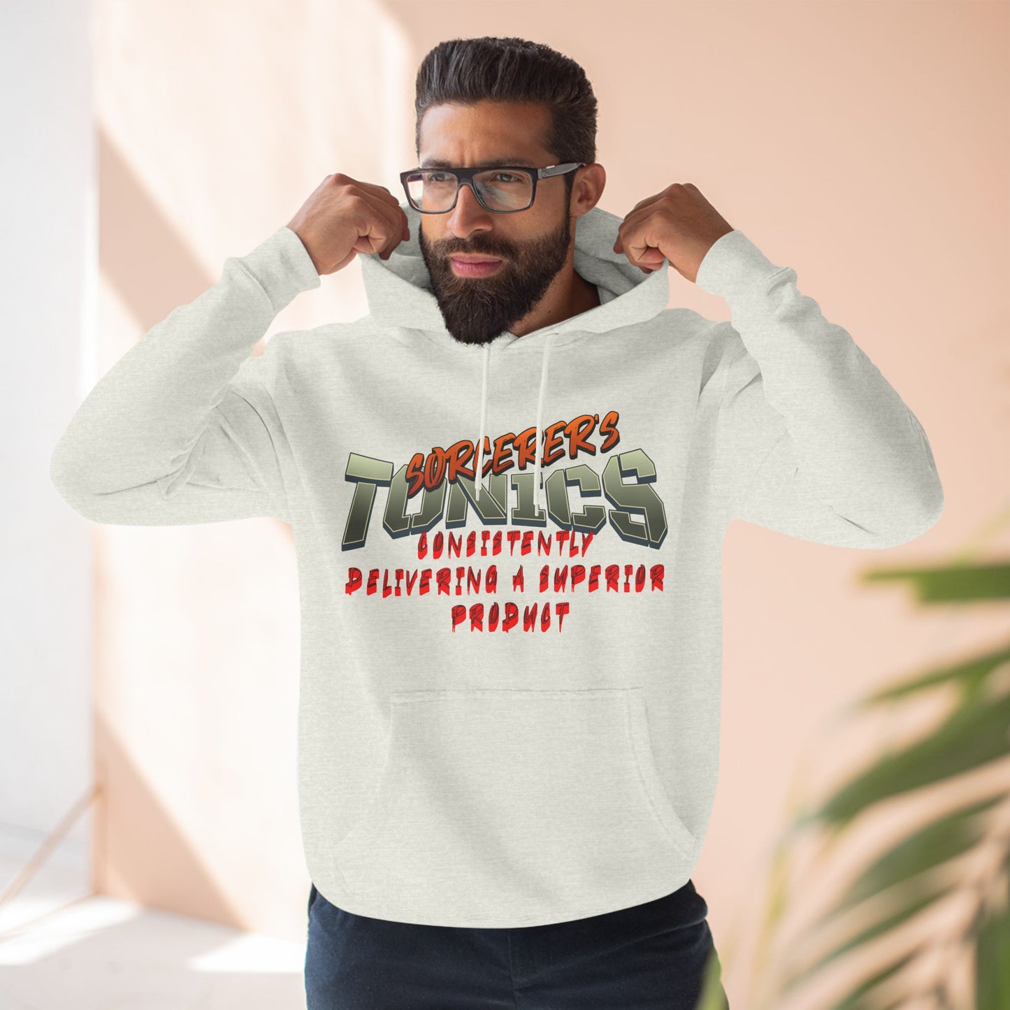 SORCERERS TONIC Three-Panel Fleece Hoodie