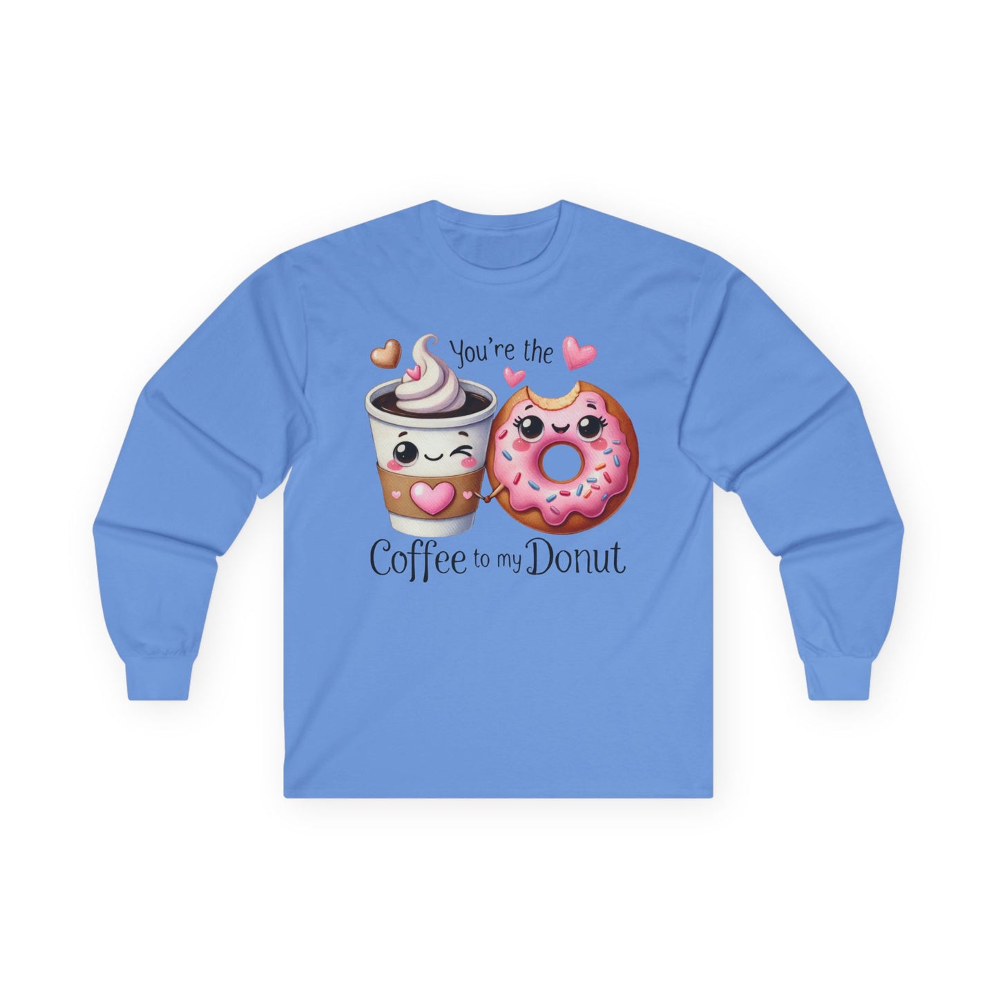 'Morning Mood: Sweet And Bold" coffee design Unisex Ultra Cotton Long Sleeve Tee