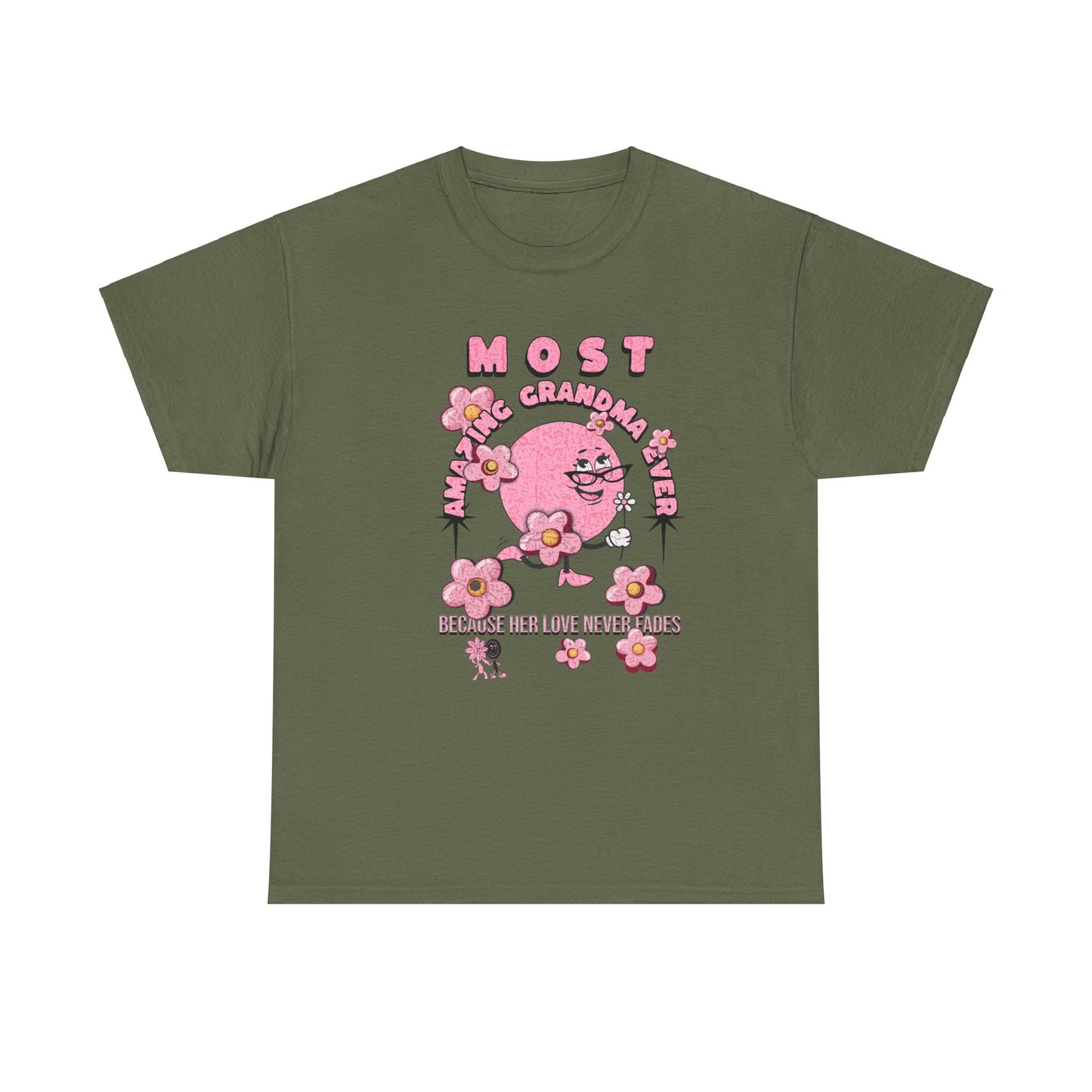 "MOST AMAZING GRANDMA"Unisex Heavy Cotton Tee