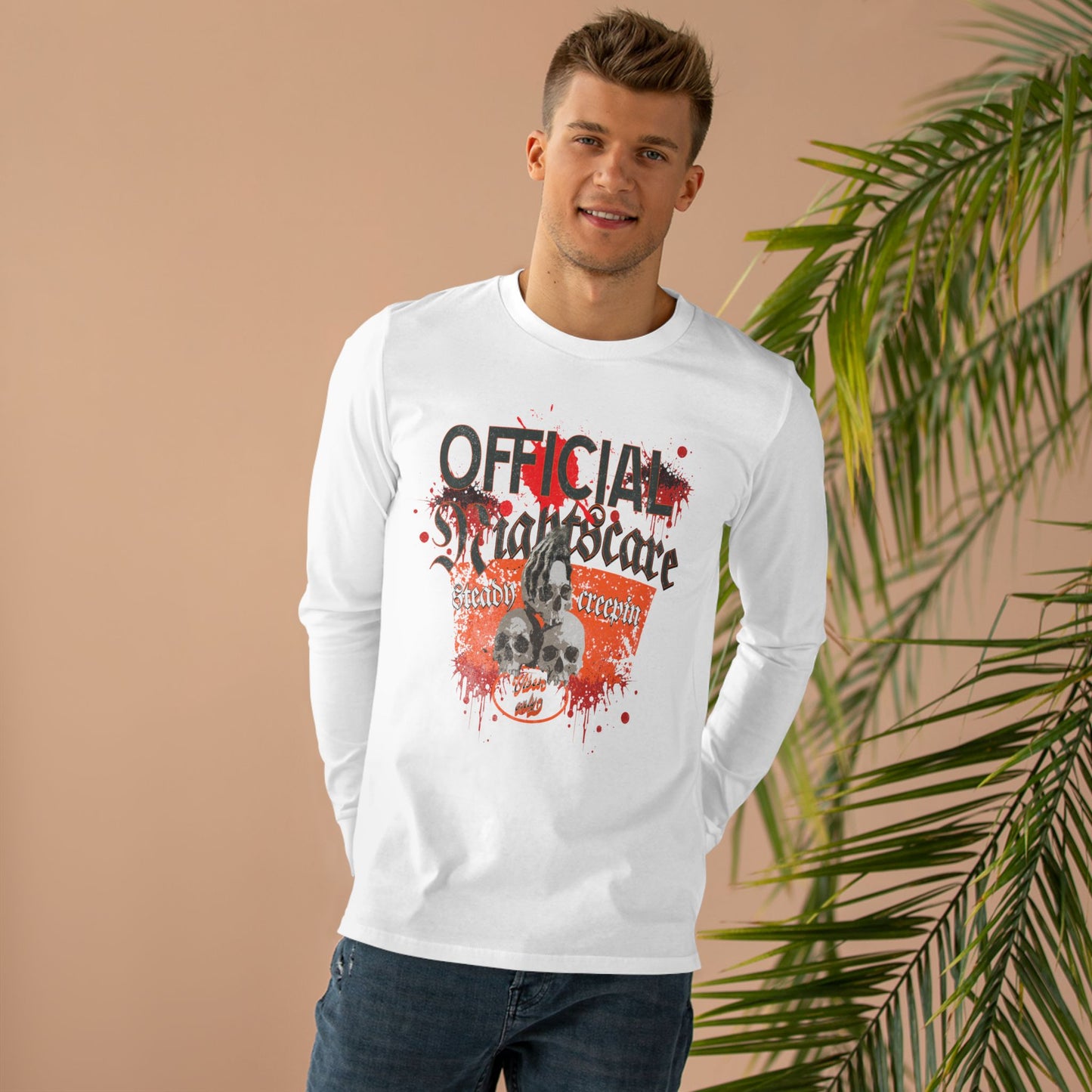 "OFFICIAL NIGHTSCARE" Men’s Base Long-sleeved Tee