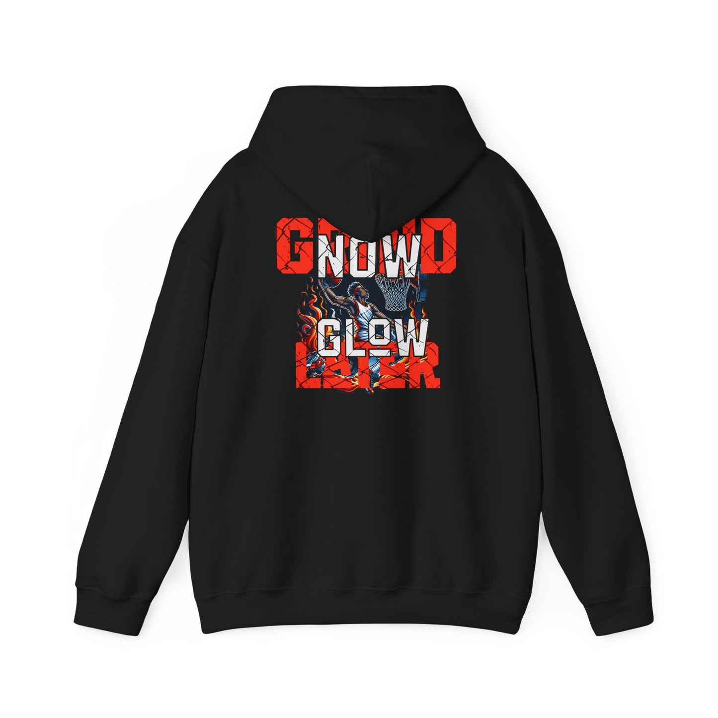 Hooded Sweatshirt Grind Now Glow Later Motivation