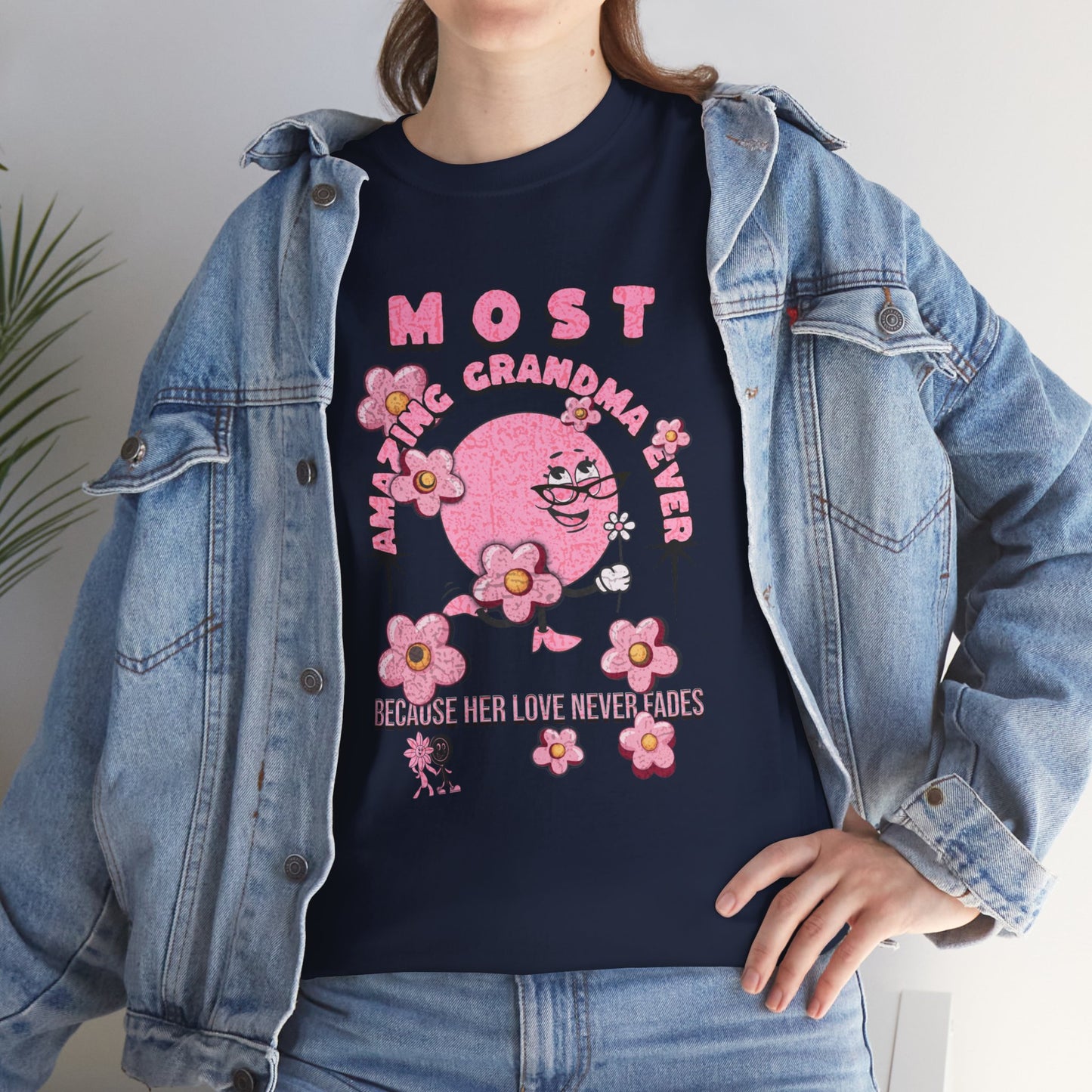 "MOST AMAZING GRANDMA"Unisex Heavy Cotton Tee