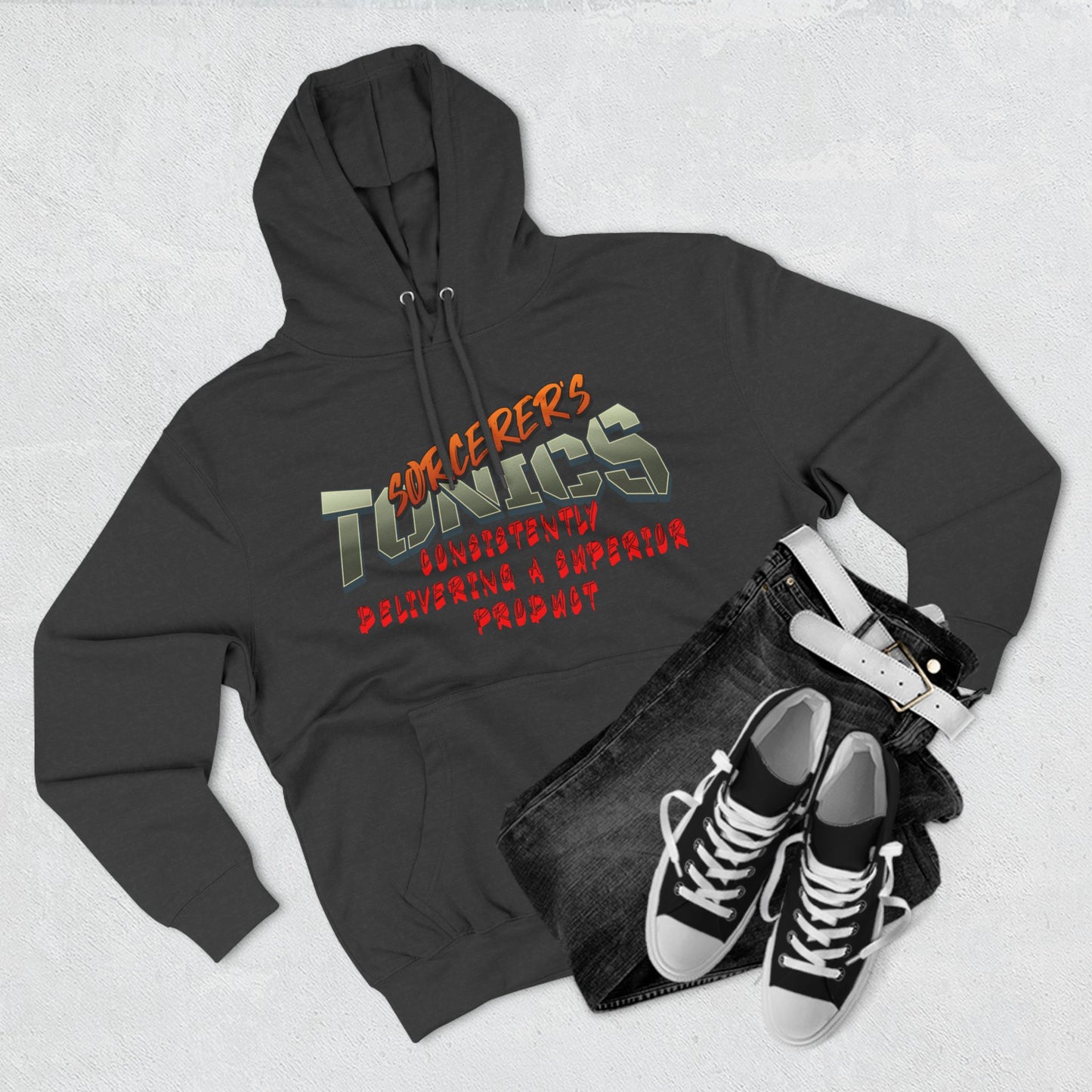 SORCERERS TONIC Three-Panel Fleece Hoodie