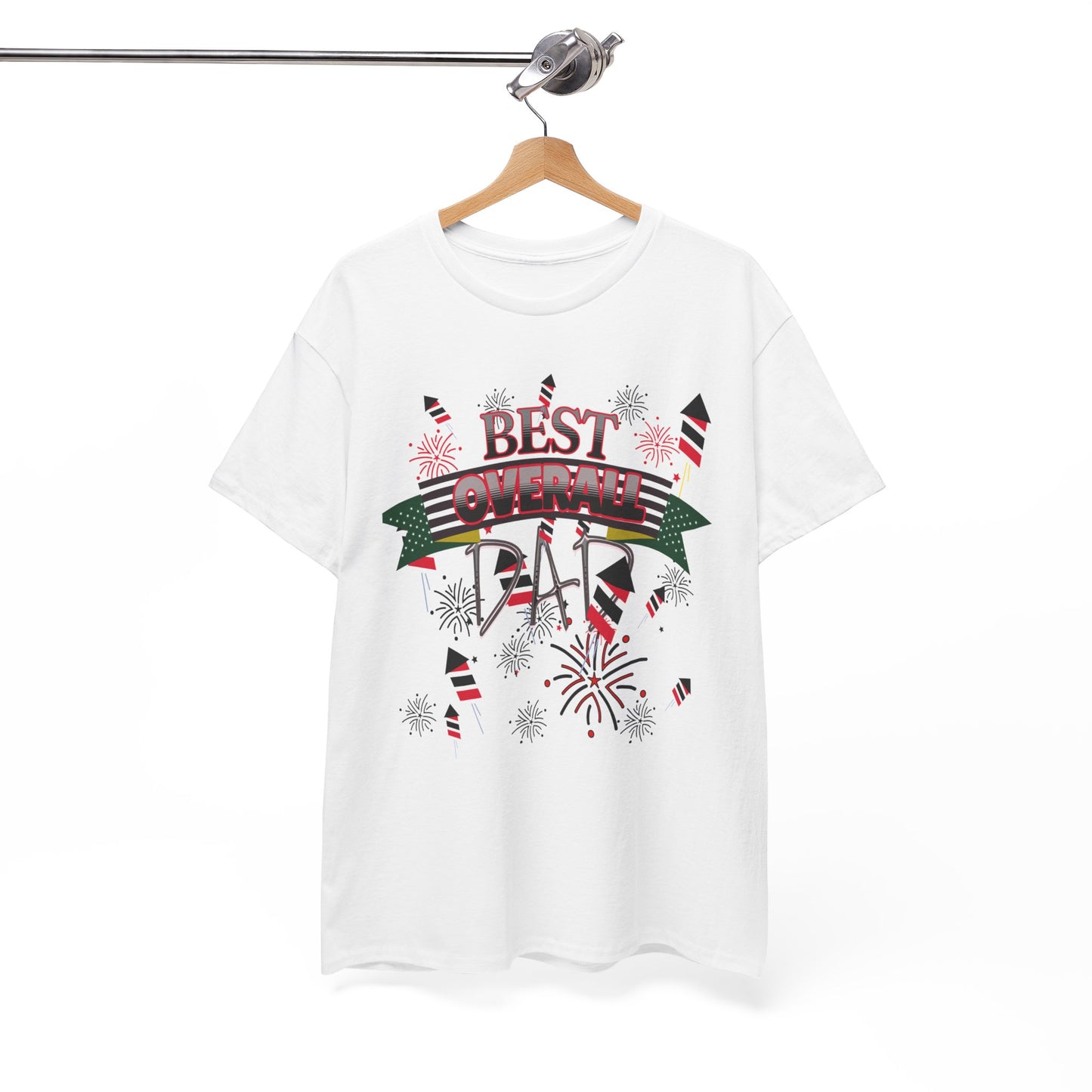 "BEST OVERALL DAD" Unisex Heavy Cotton Tee