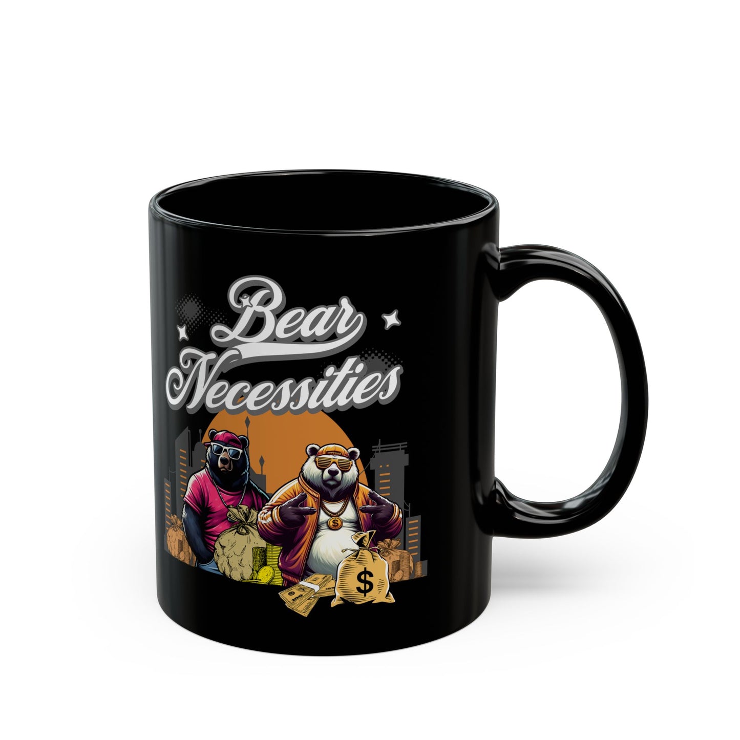 "BEAR NECESSITY "Black Mug (11oz, 15oz)