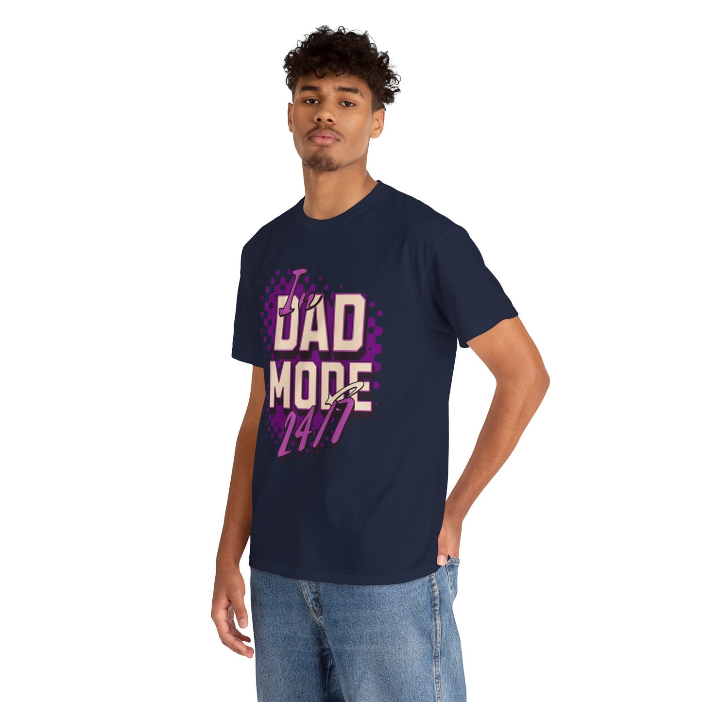 "DAD MODE" Unisex Heavy Cotton Tee