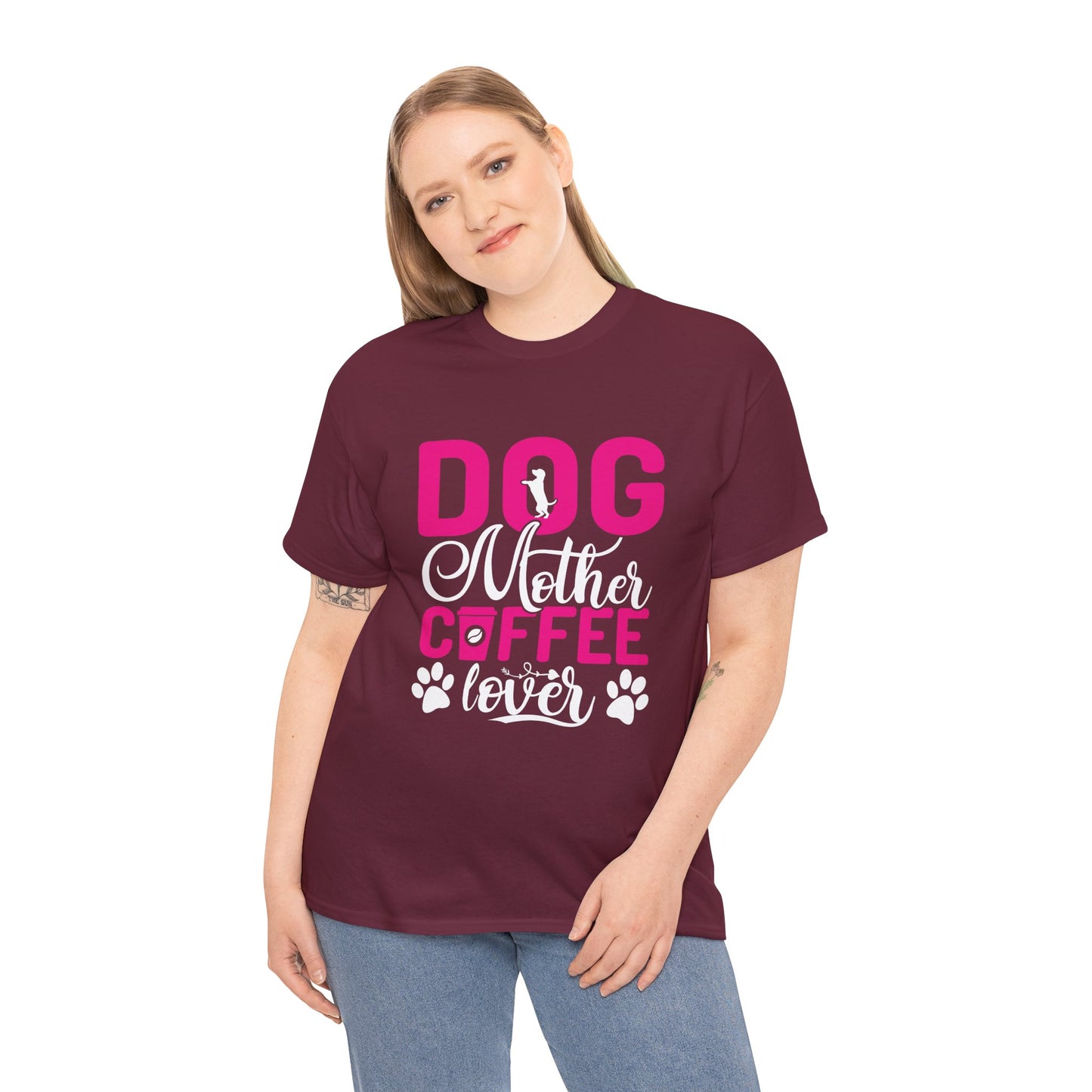 "DOG MOM" Unisex Heavy Cotton Tee