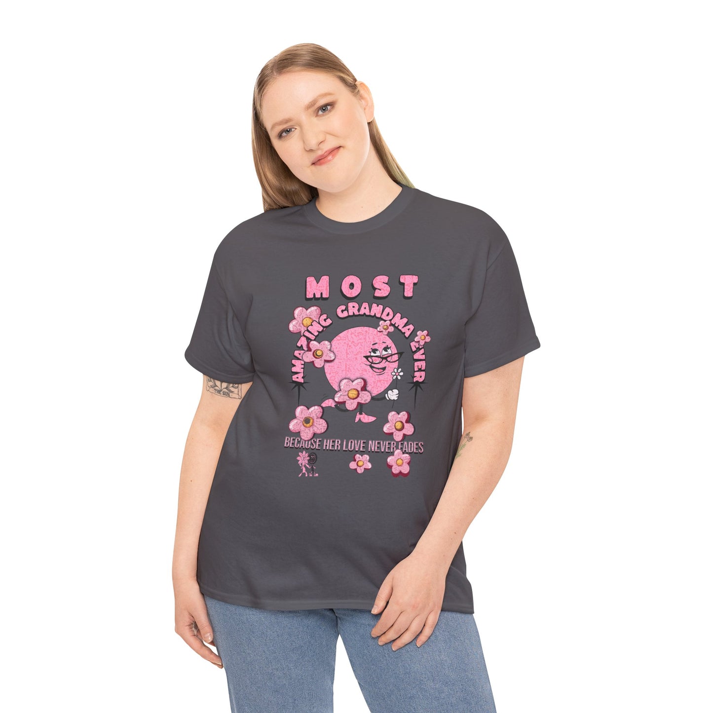 "MOST AMAZING GRANDMA"Unisex Heavy Cotton Tee