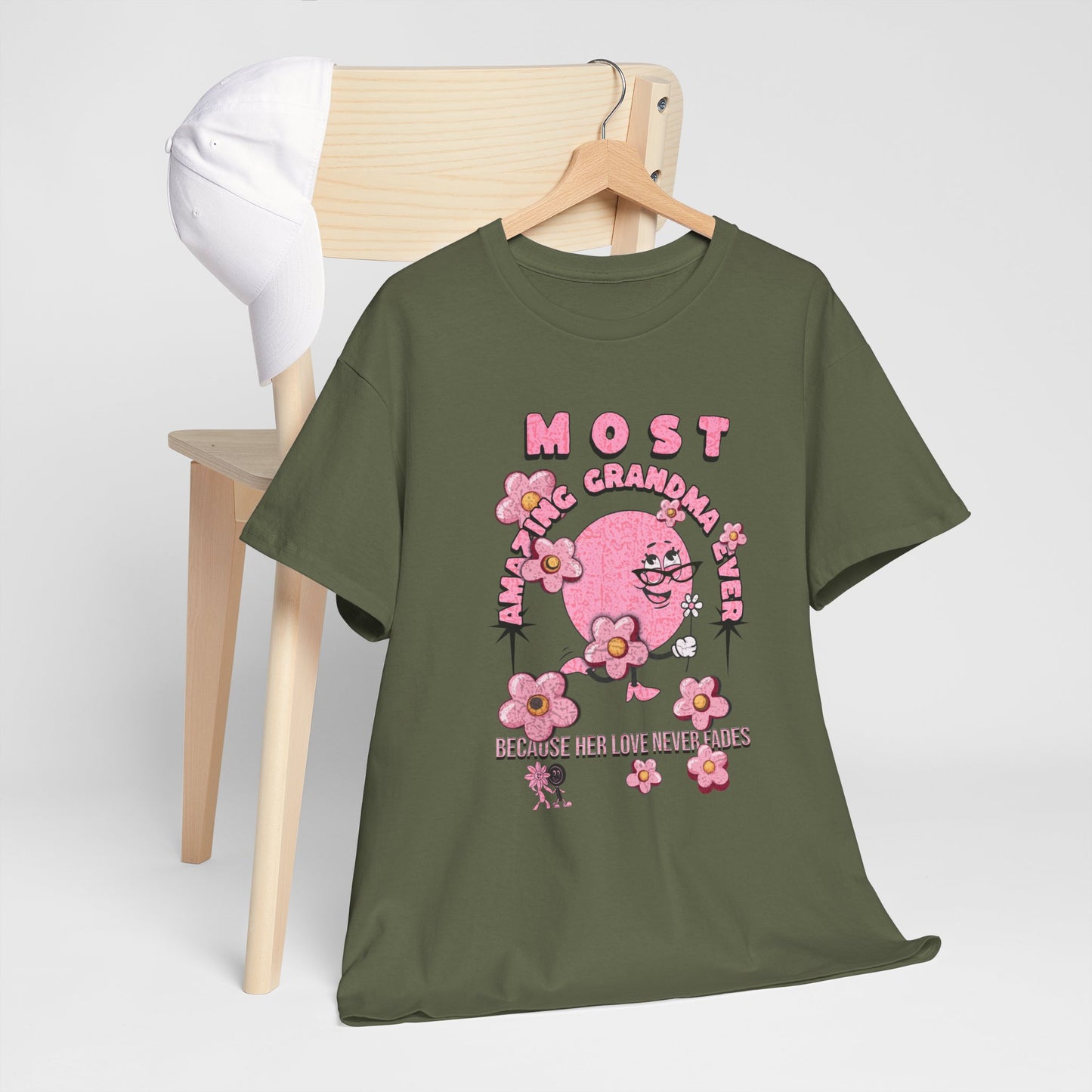 "MOST AMAZING GRANDMA"Unisex Heavy Cotton Tee