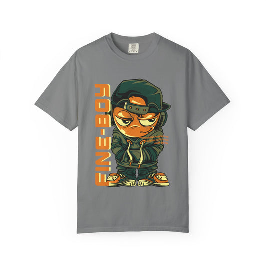 Streetwear Graphic Tee for Kids, Fine Boy Urban Style Shirt, Youth Fashion T-shirt, Trendy Gift for Birthdays, Cool Summer Look
