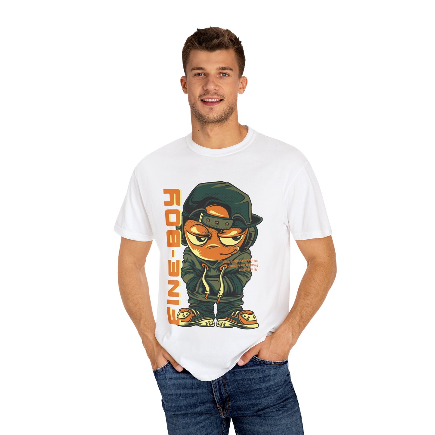 Streetwear Graphic Tee for Kids, Fine Boy Urban Style Shirt, Youth Fashion T-shirt, Trendy Gift for Birthdays, Cool Summer Look