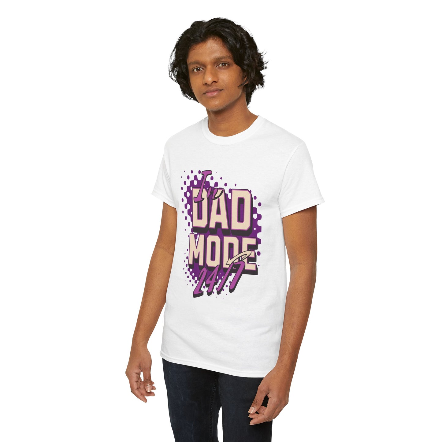 "DAD MODE" Unisex Heavy Cotton Tee