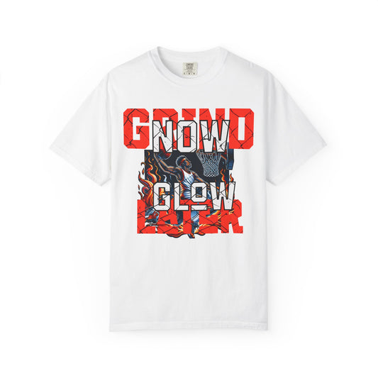 Grind Glow Later Unisex Garment-Dyed T-Shirt - Motivational Graphic Tee