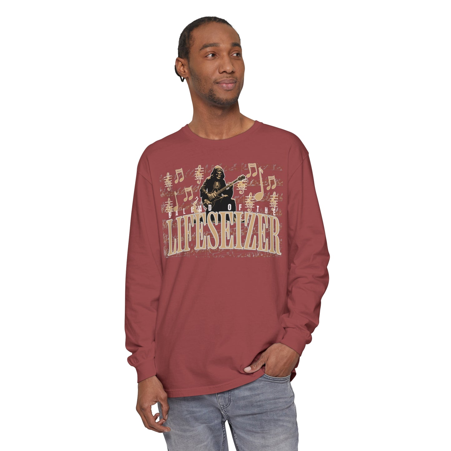 BALLAD OF THE LIFESEIZER Unisex Garment-dyed Long Sleeve T-Shirt