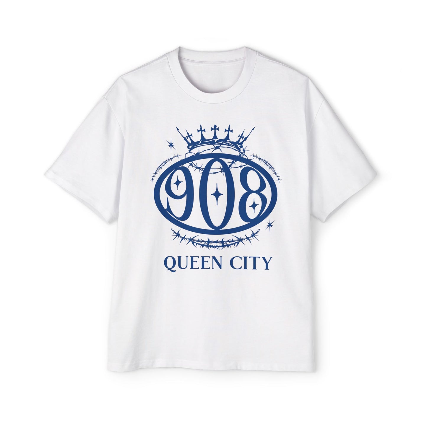 Plainfield NJ 908 Area Code Tee — Men's Oversized Graphic T-Shirt