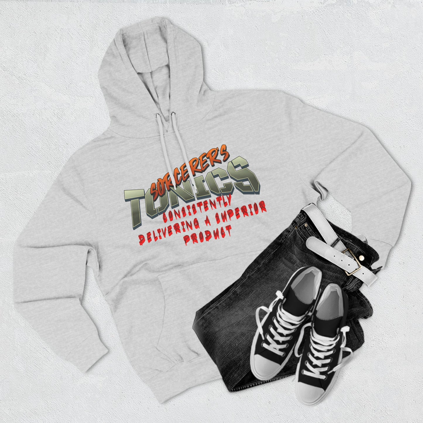 SORCERERS TONIC Three-Panel Fleece Hoodie