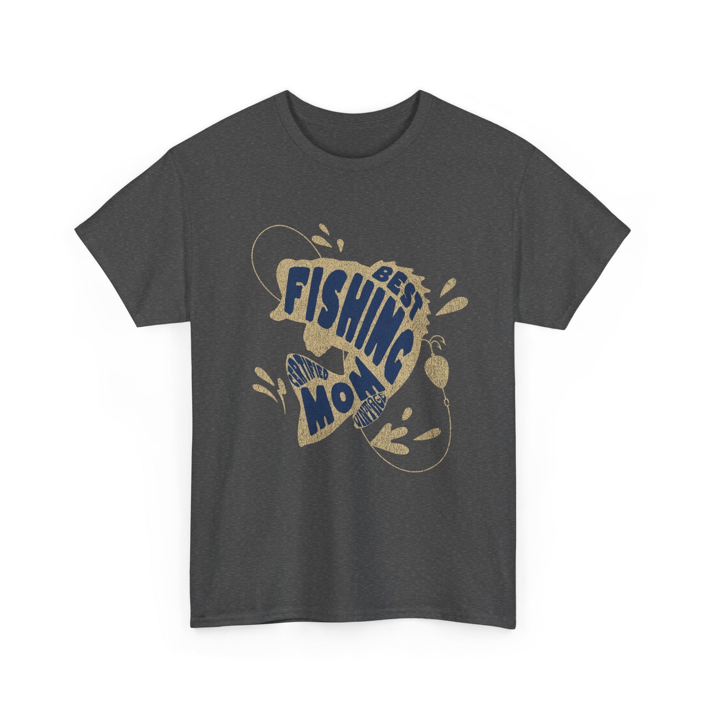 "CERTIFIEDFIED FISHING MOM" Unisex Heavy Cotton Tee