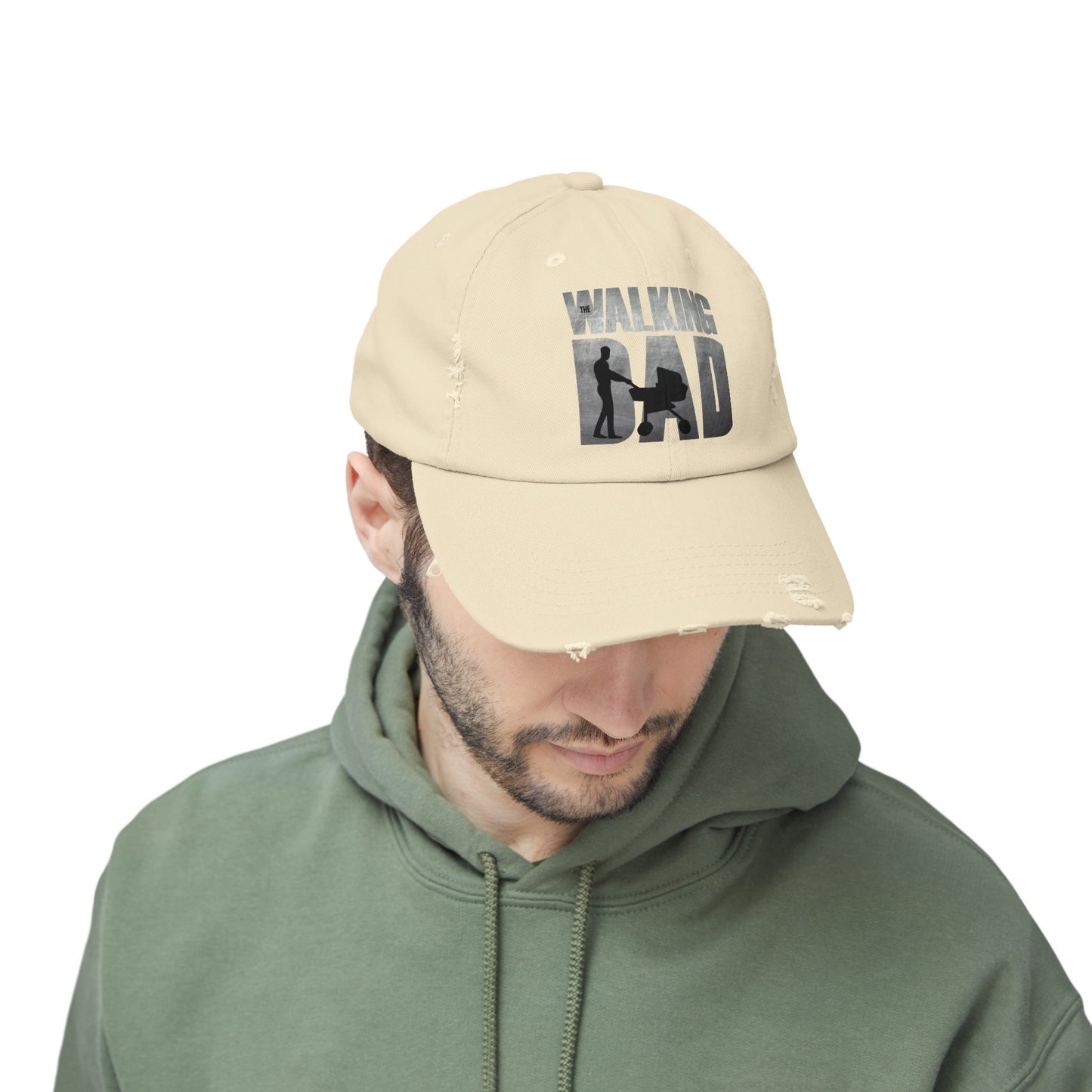 'THE WALKING DAD"Unisex Distressed Cap