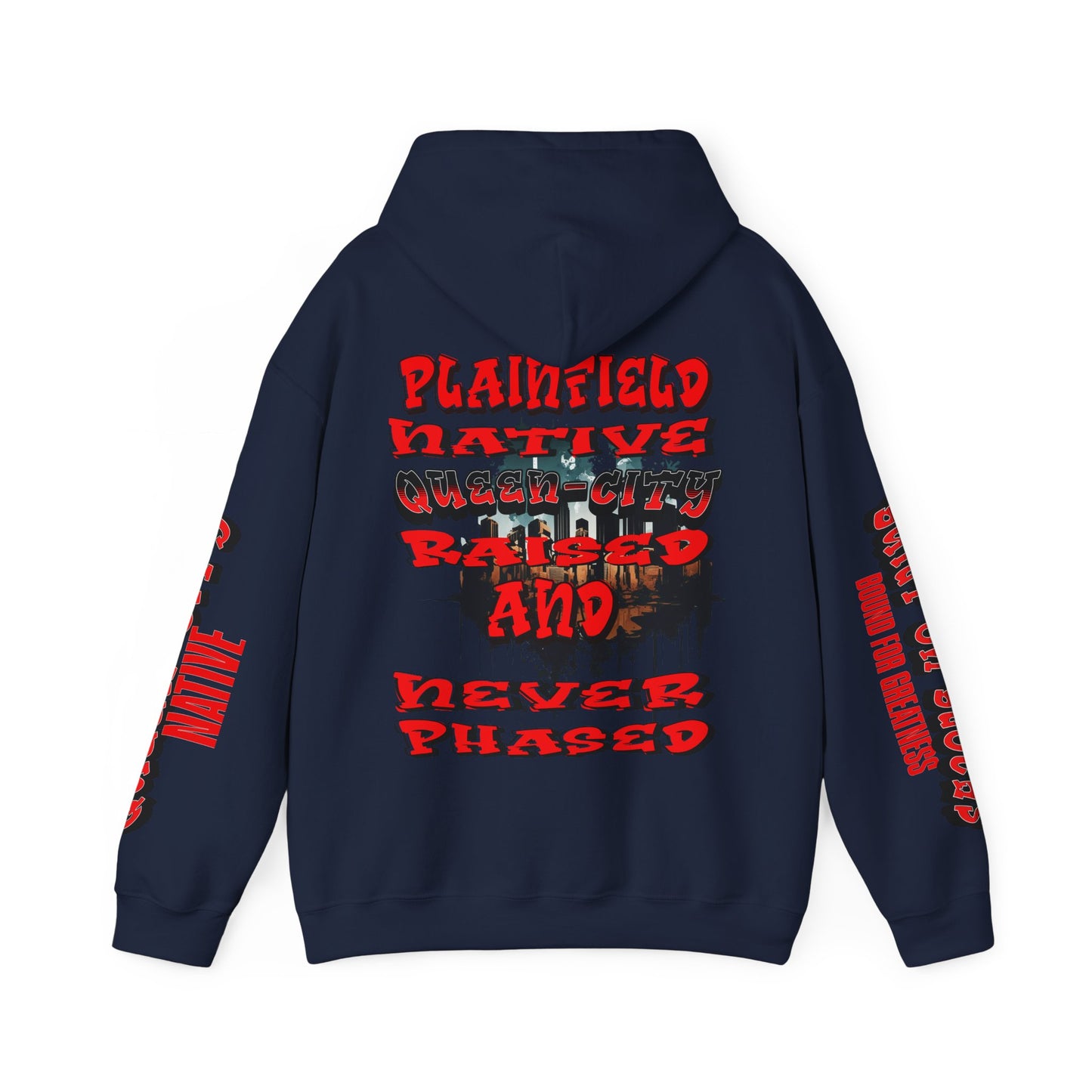 Plainfield Native Hooded Sweatshirt | Unisex Streetwear, Casual Pullover, Iconic Gift, Comfy Layering, Everyday Style