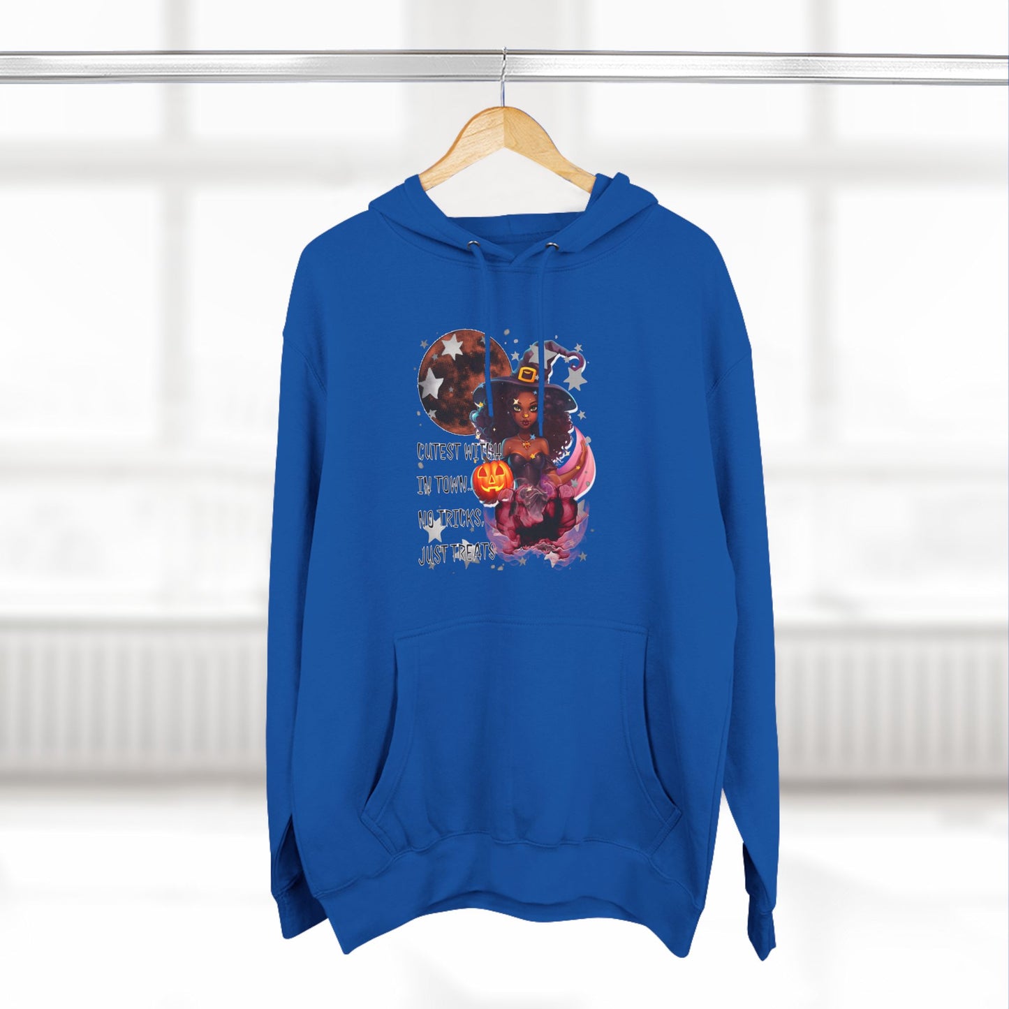 "Cutest Witch"Three-Panel Fleece Hoodie