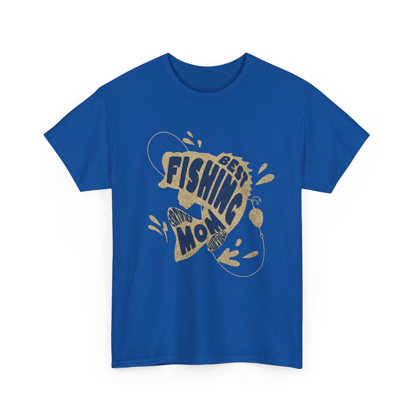 "CERTIFIEDFIED FISHING MOM" Unisex Heavy Cotton Tee