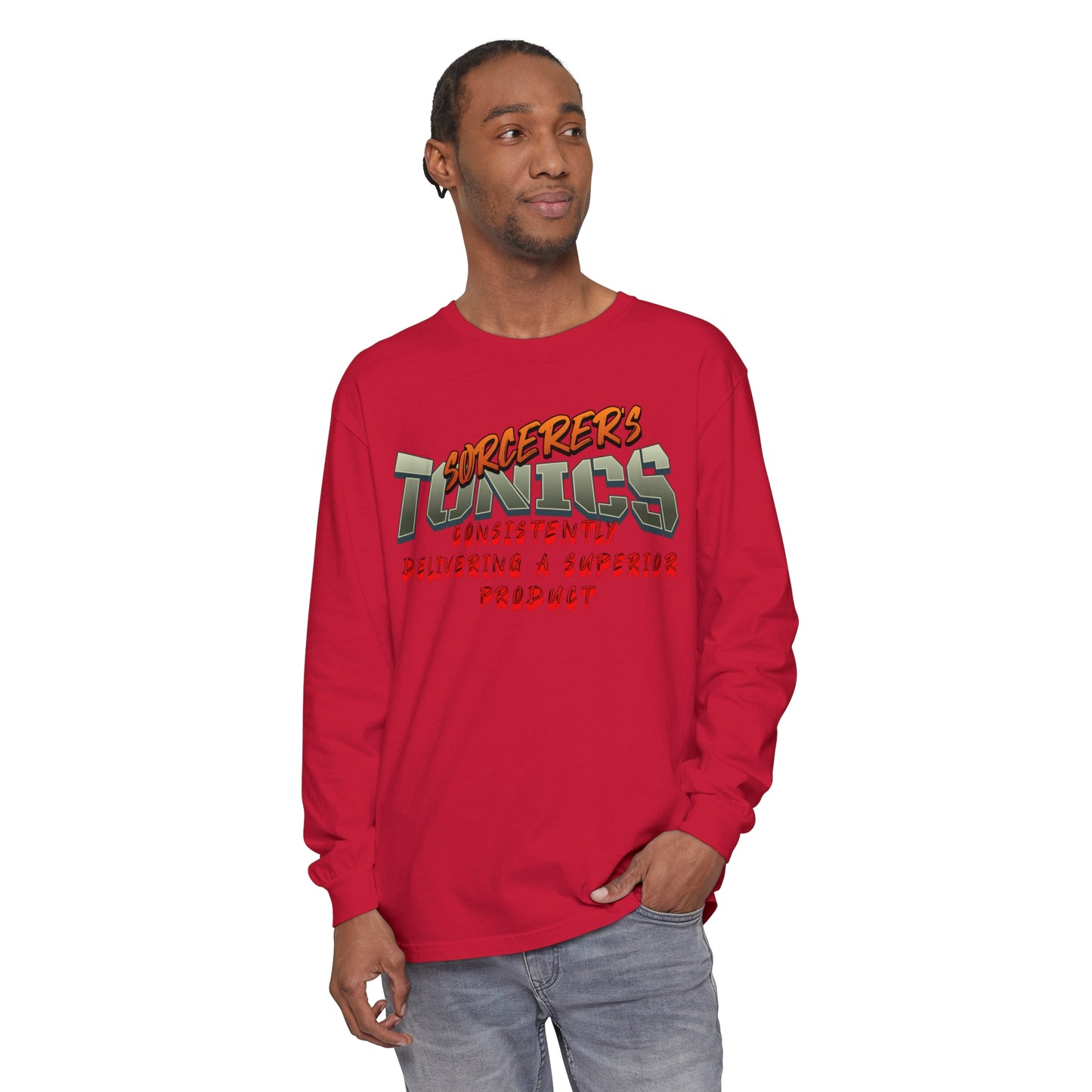 SORCERERS TONIC Unisex Garment-dyed Long Sleeve T-Shirt