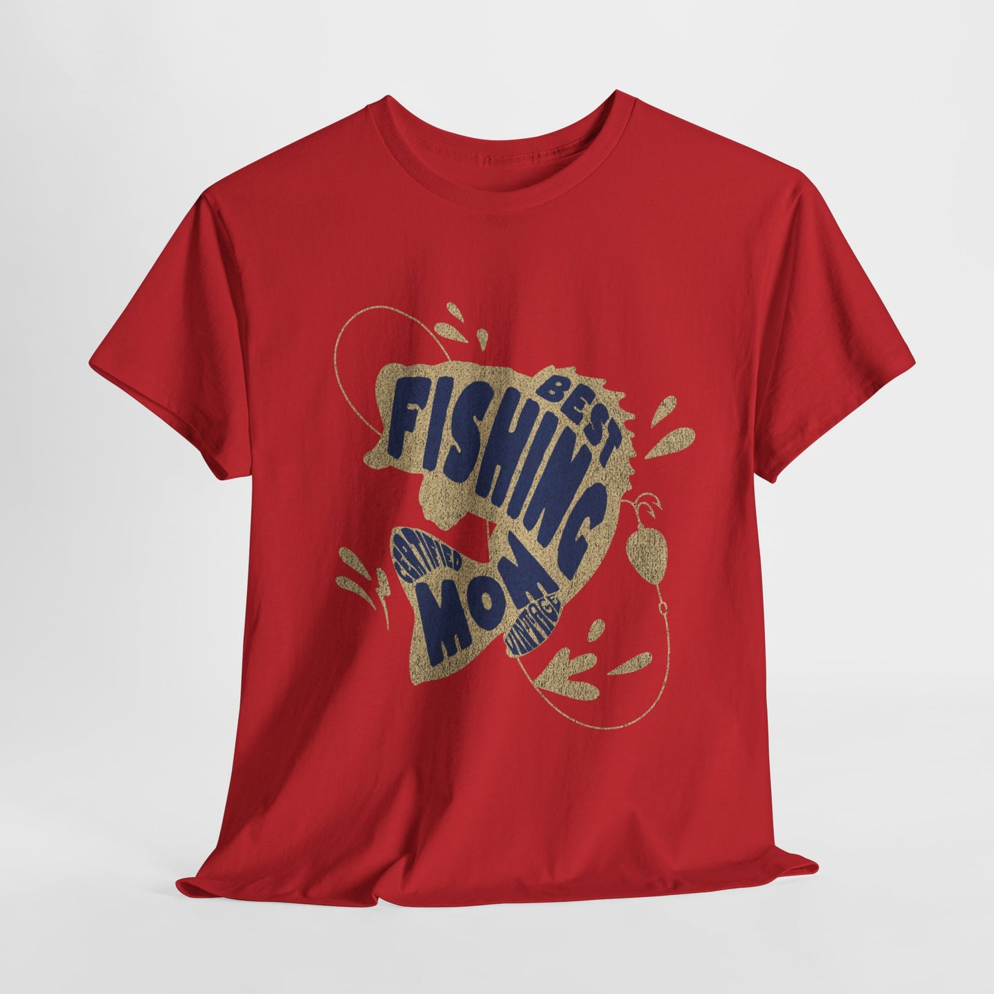 "CERTIFIEDFIED FISHING MOM" Unisex Heavy Cotton Tee