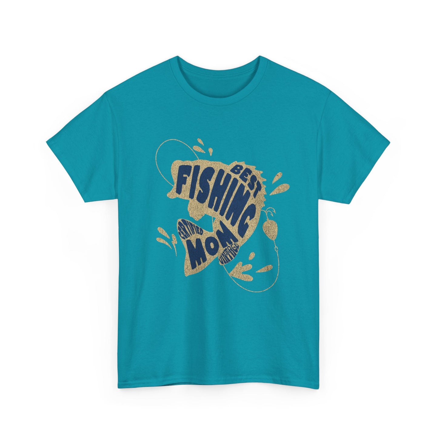 "CERTIFIEDFIED FISHING MOM" Unisex Heavy Cotton Tee