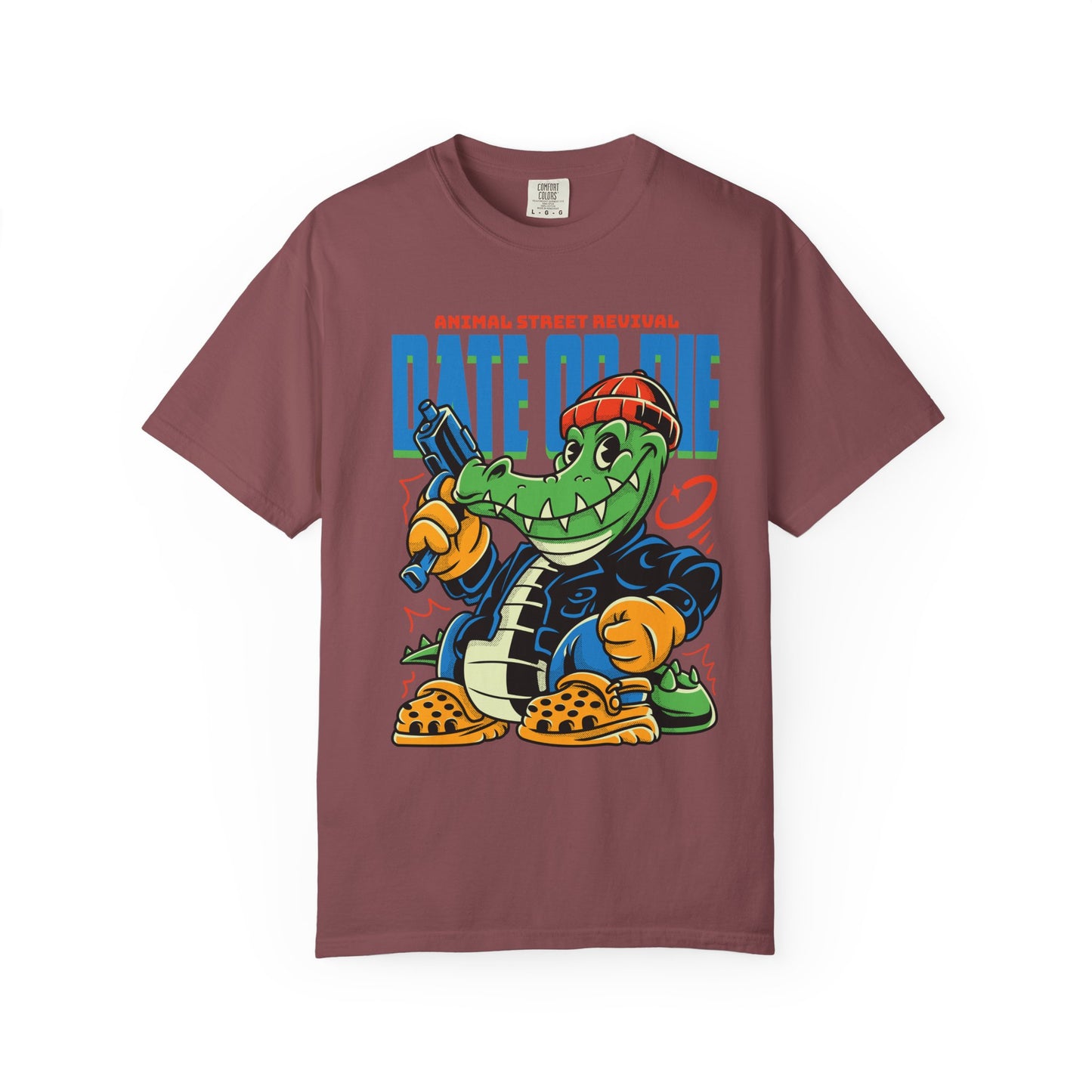 Retro Cartoon Alligator T-Shirt, Fun Graphic Tee, Casual Summer Wear, Gift for Animators, Quirky Fashion, Unique Streetwear