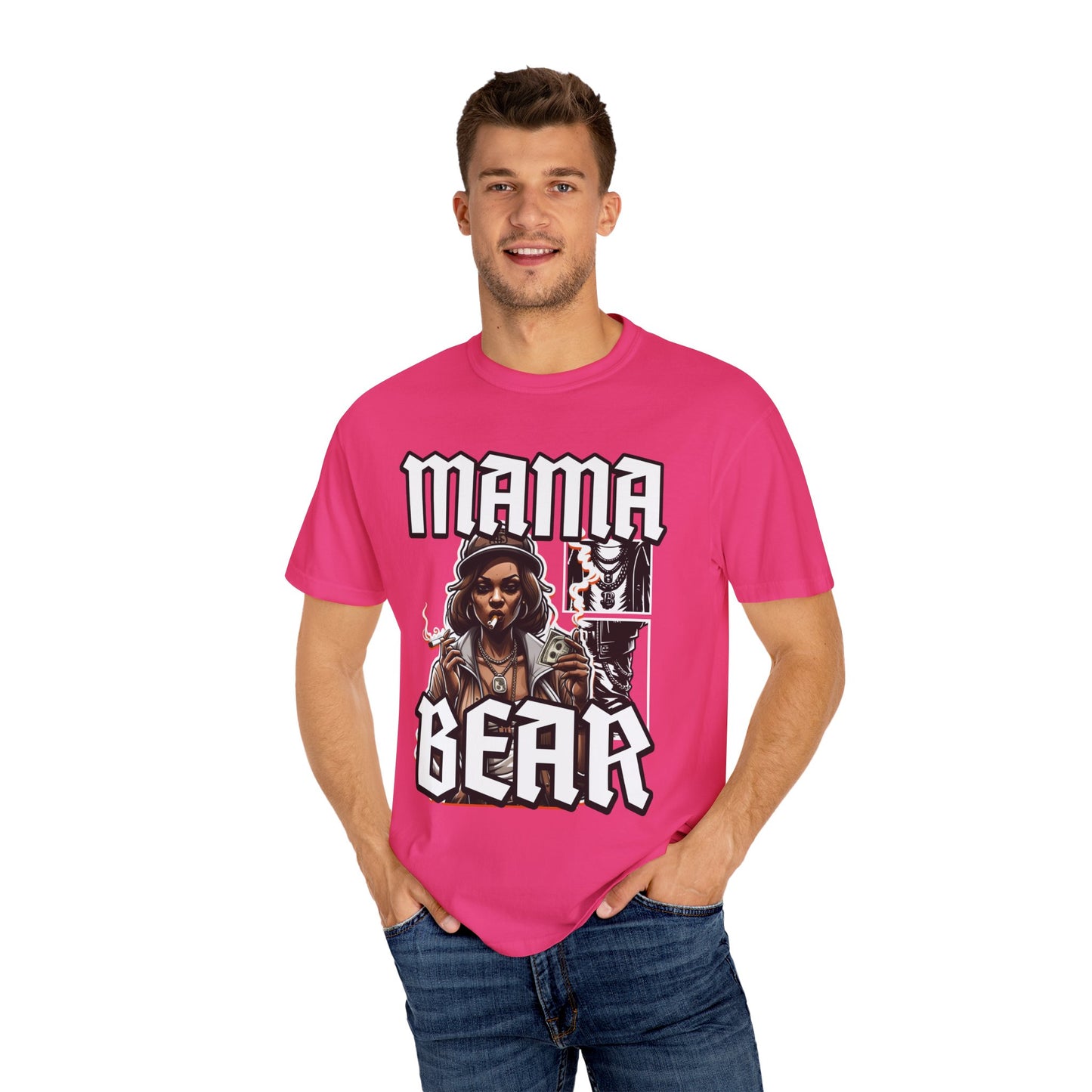 Mama Bear Graphic Tee, Unisex Shirt, Gift for Moms, Casual Wear, Birthday Present, Trendy Apparel