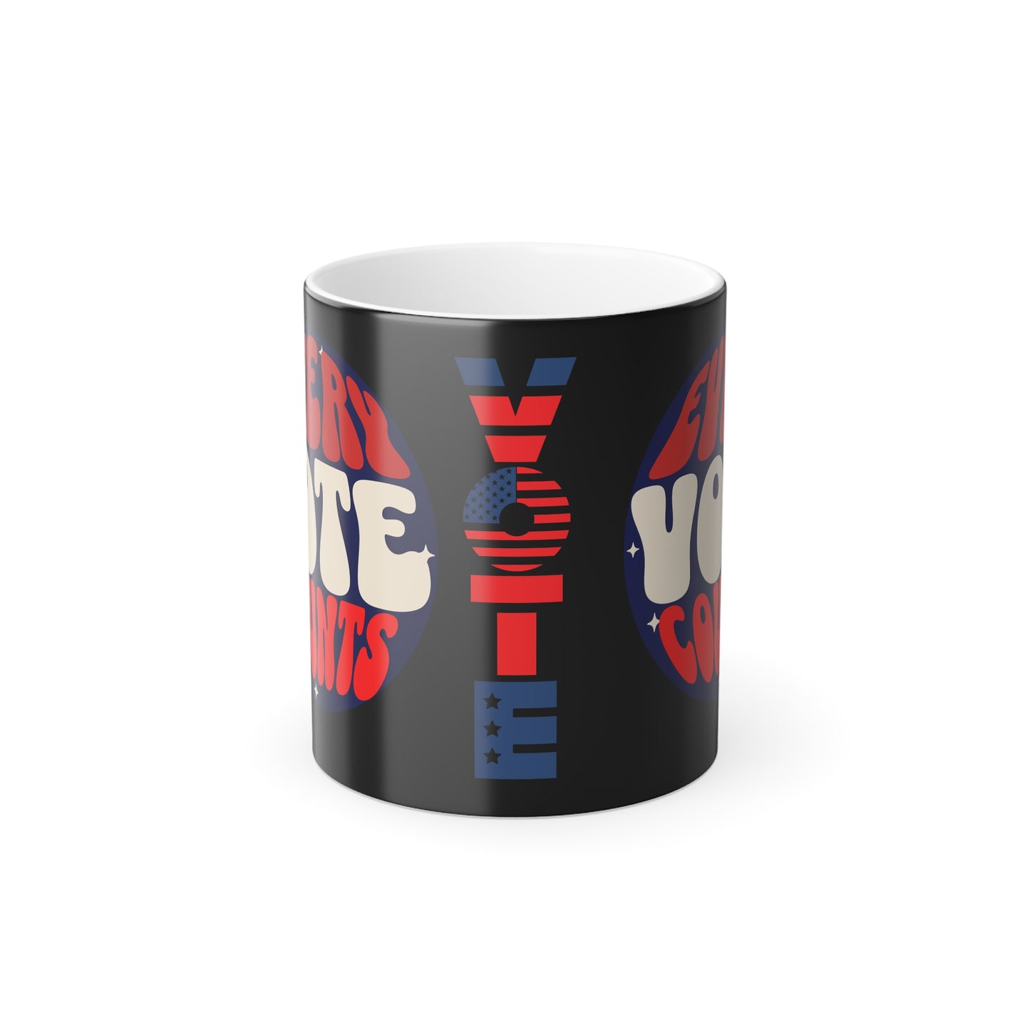 "EVERY VOTE COUNTS"Color Morphing Mug, 11oz