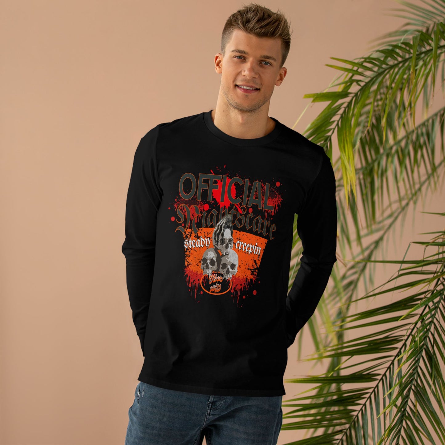 "OFFICIAL NIGHTSCARE" Men’s Base Long-sleeved Tee