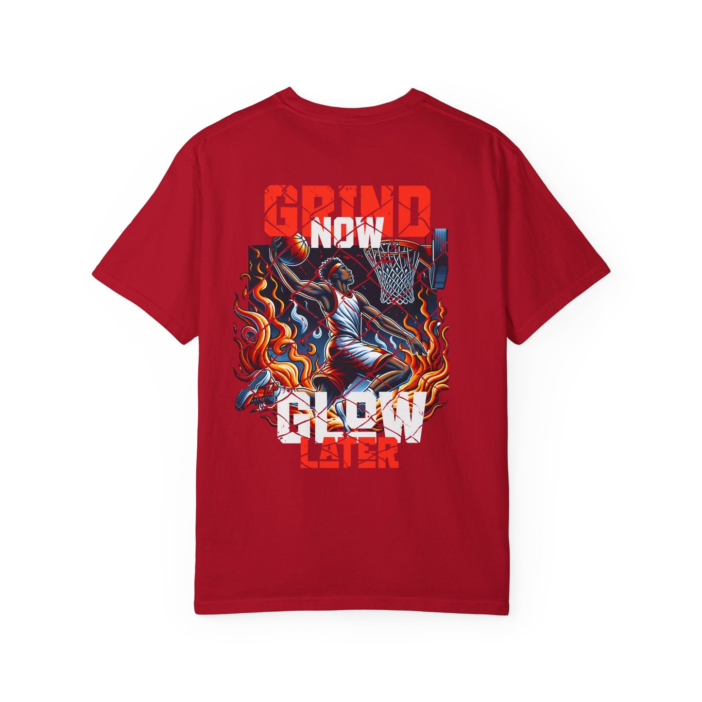 Grind Glow Later Unisex Garment-Dyed T-Shirt - Motivational Graphic Tee