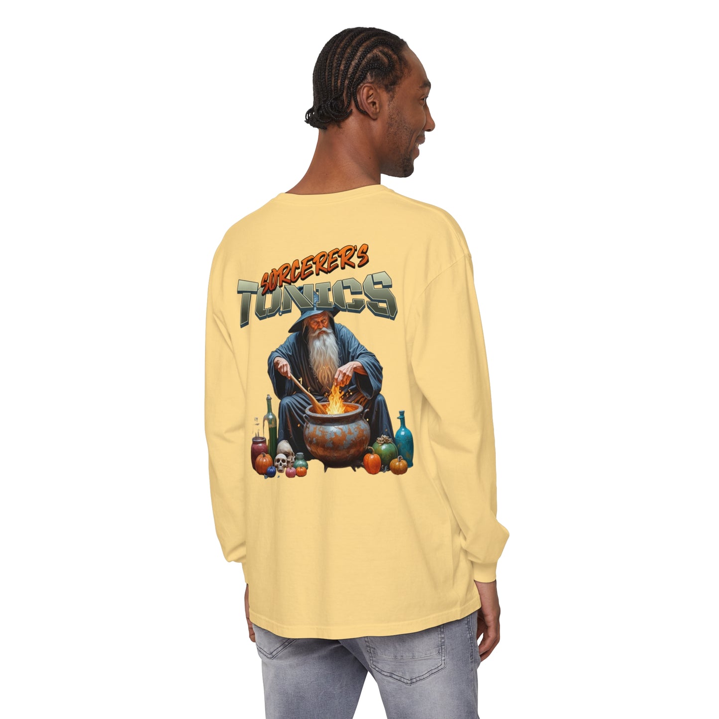 SORCERERS TONIC Unisex Garment-dyed Long Sleeve T-Shirt