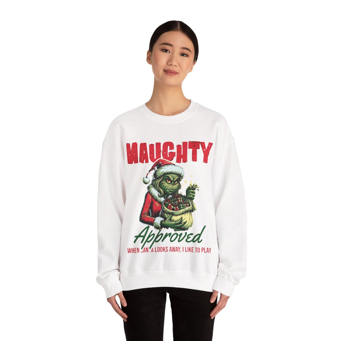 Grinch Woman Heavy Blend Crewneck Sweatshirt