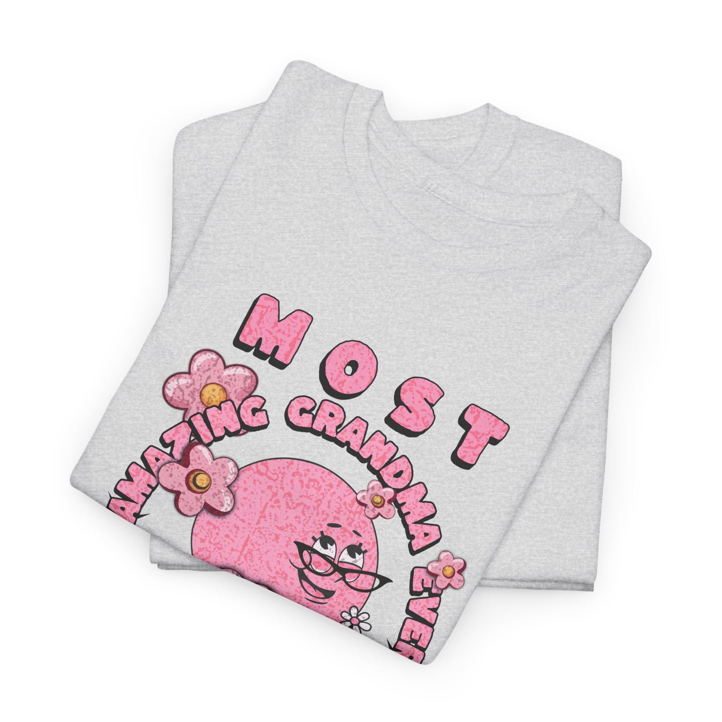 "MOST AMAZING GRANDMA"Unisex Heavy Cotton Tee