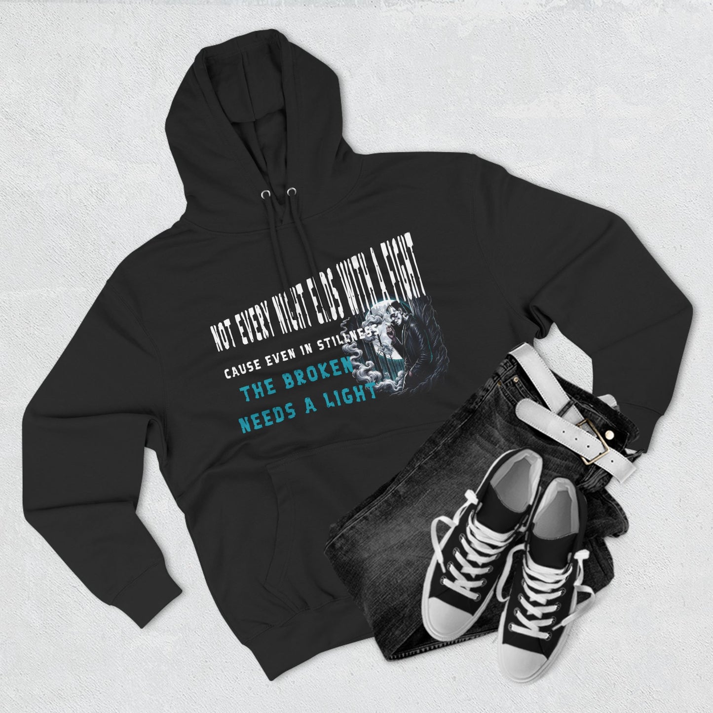 Fleece Hoodie Frankenstein Smoking Cigarette Relaxation