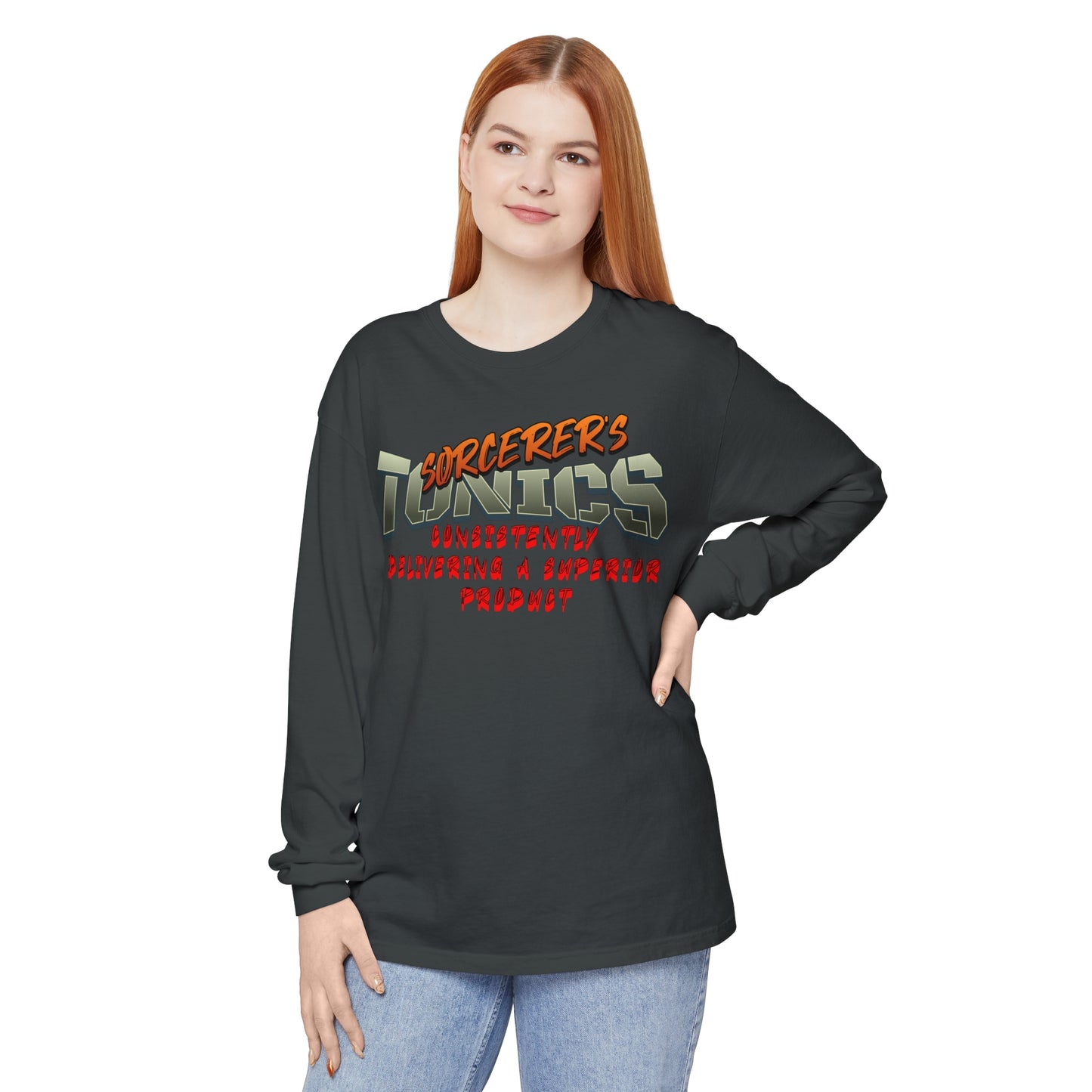 SORCERERS TONIC Unisex Garment-dyed Long Sleeve T-Shirt