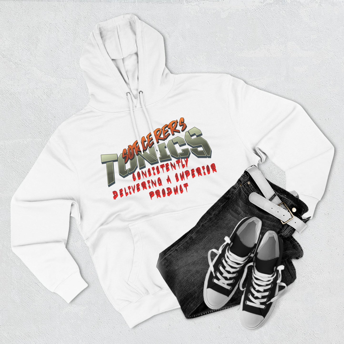 SORCERERS TONIC Three-Panel Fleece Hoodie