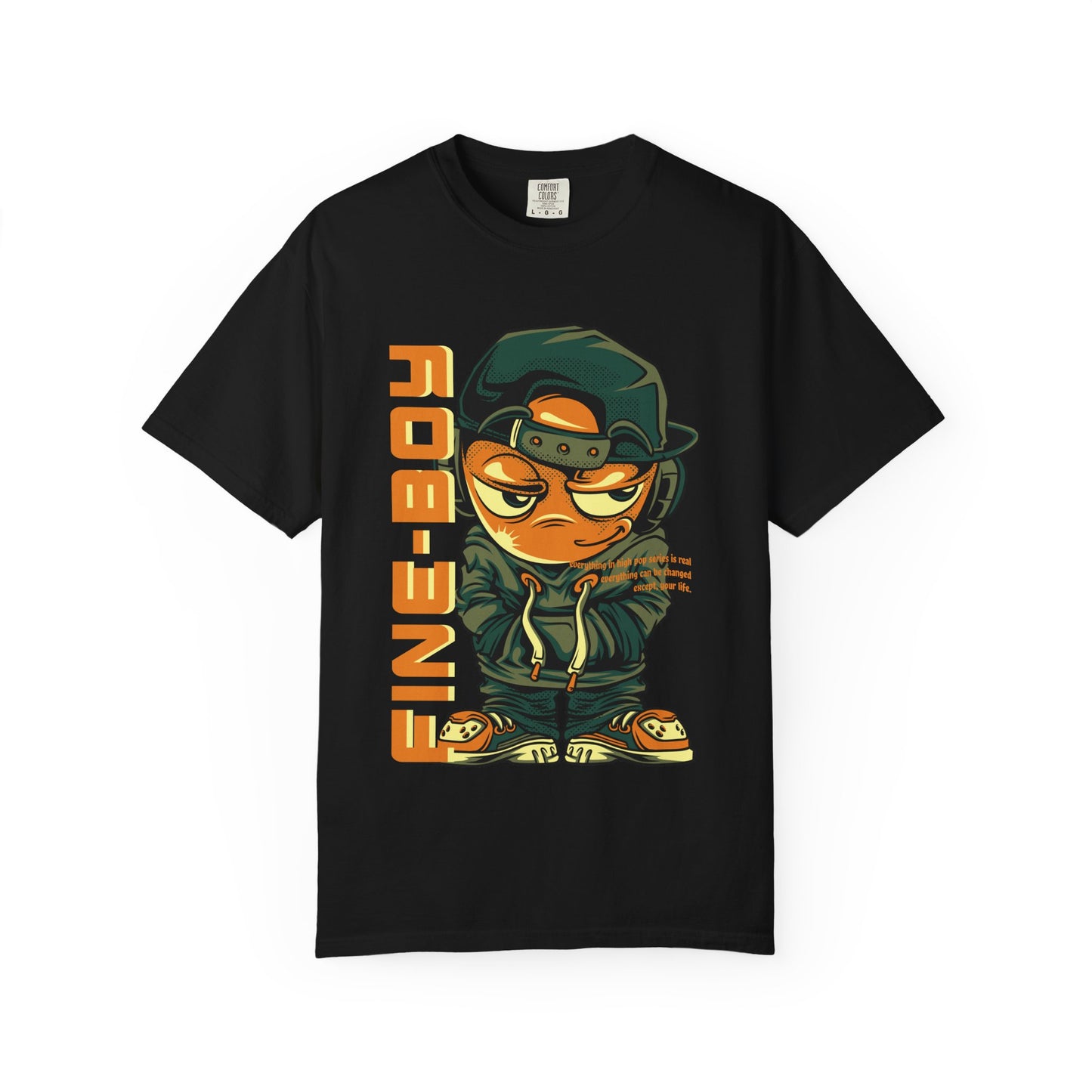 Streetwear Graphic Tee for Kids, Fine Boy Urban Style Shirt, Youth Fashion T-shirt, Trendy Gift for Birthdays, Cool Summer Look