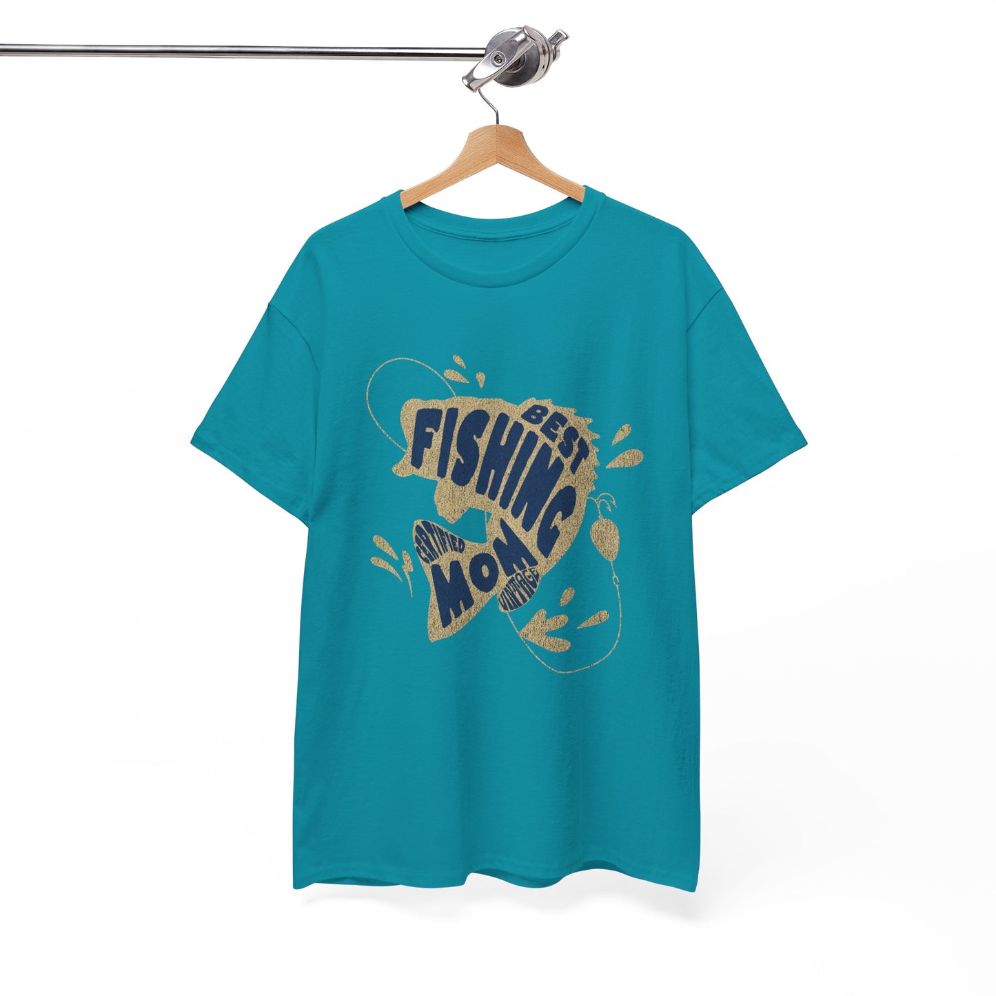 "CERTIFIEDFIED FISHING MOM" Unisex Heavy Cotton Tee