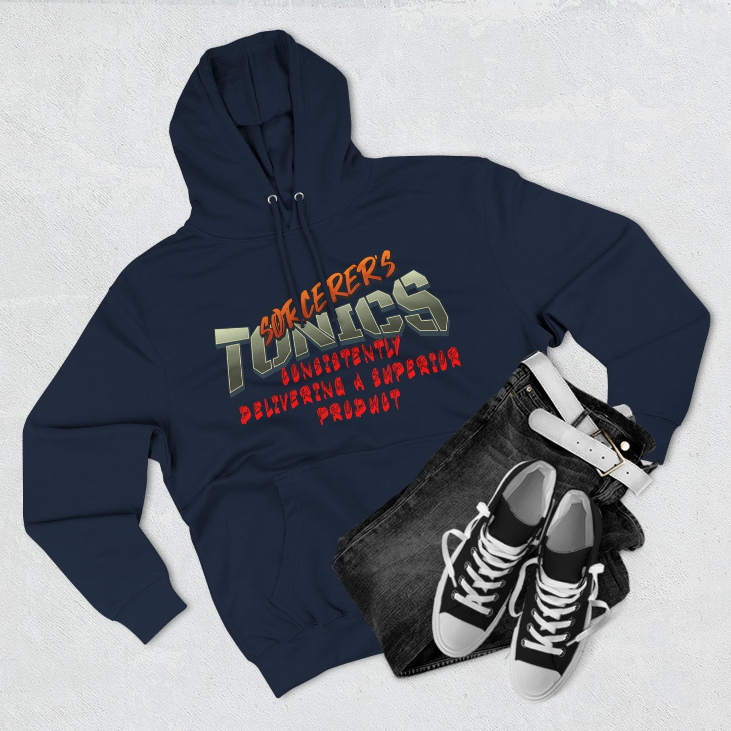 SORCERERS TONIC Three-Panel Fleece Hoodie