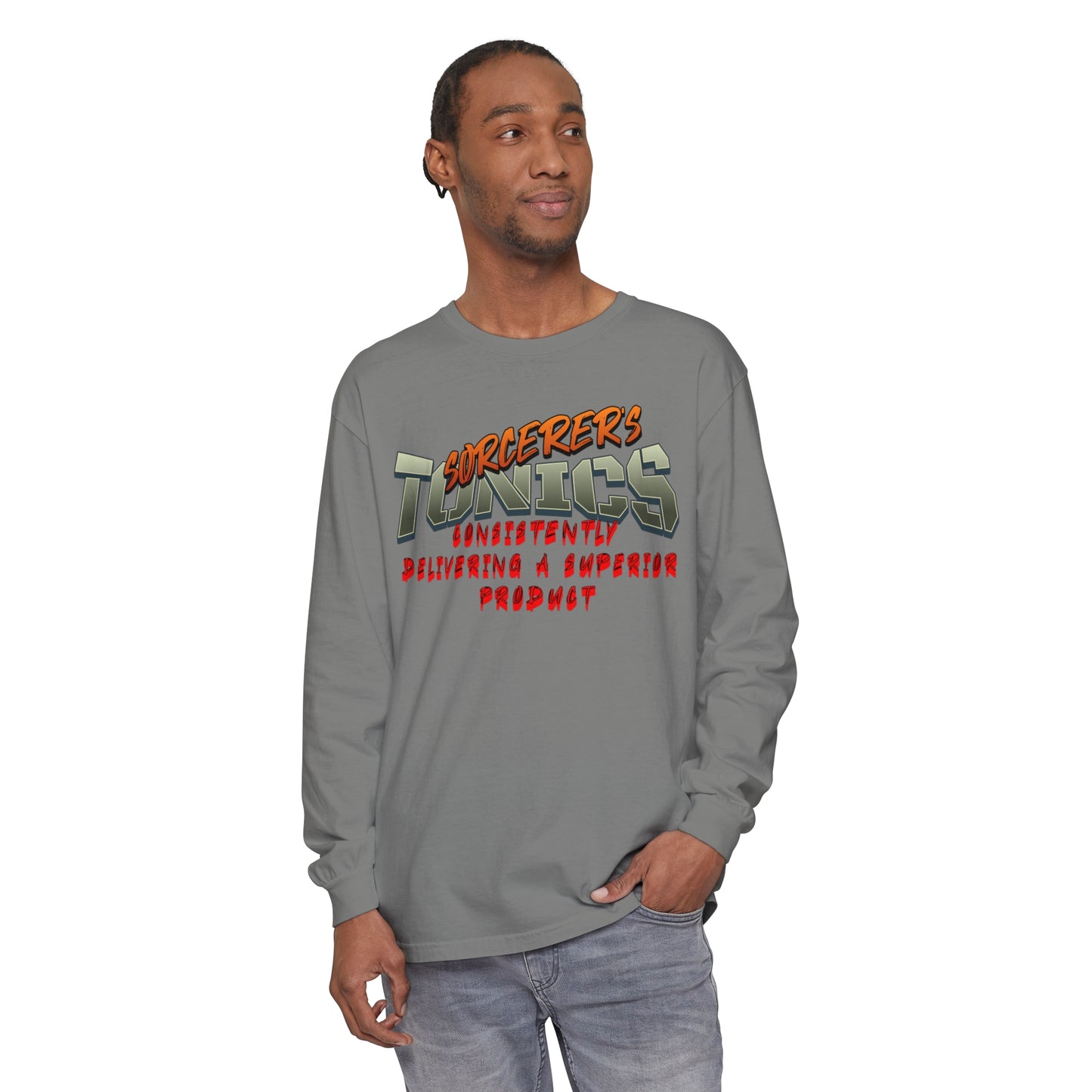 SORCERERS TONIC Unisex Garment-dyed Long Sleeve T-Shirt